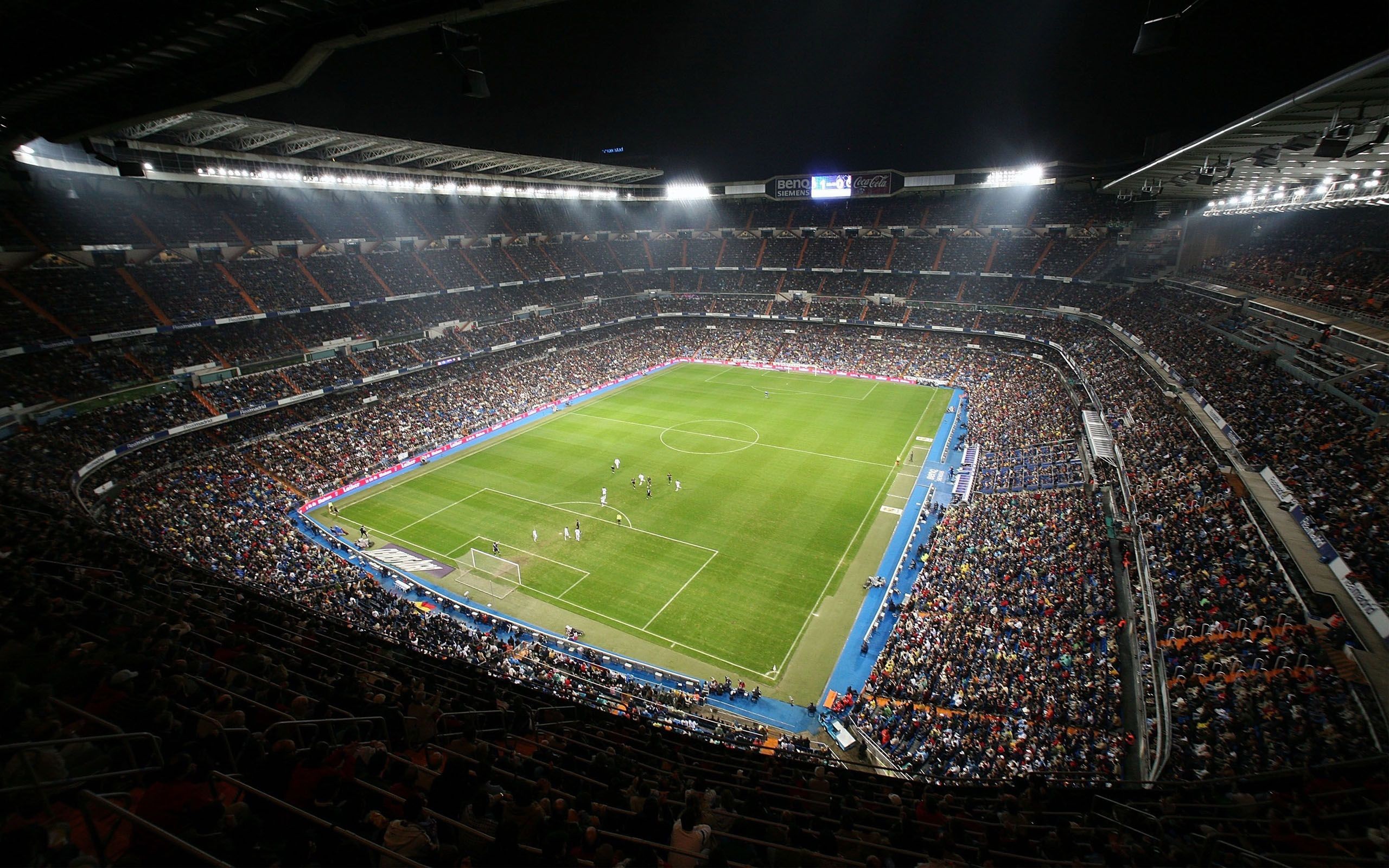 Santiago Bernabeu Stadium Soccer Real Madrid Spain Madrid 2560x1600