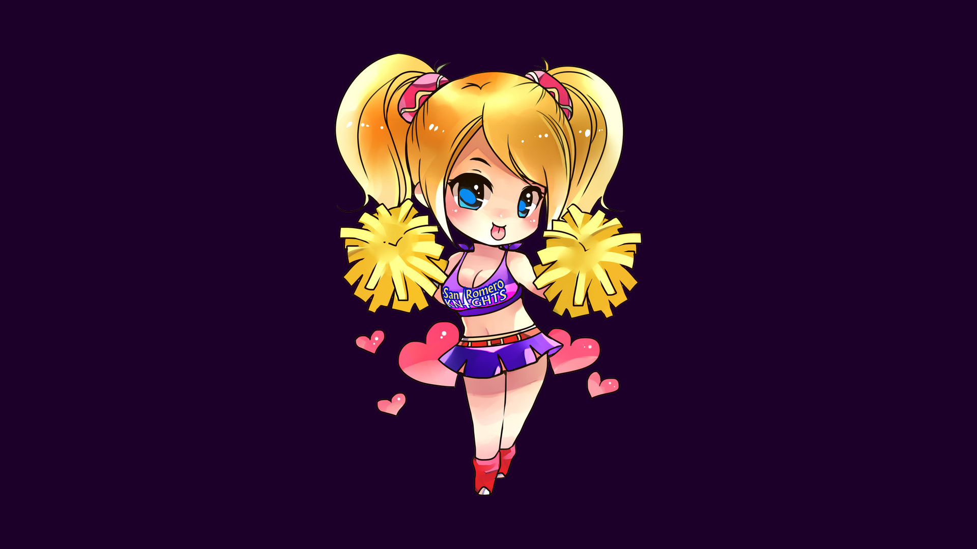 Lollipop Chainsaw Juliet Starling Chibi Video Games 1920x1080