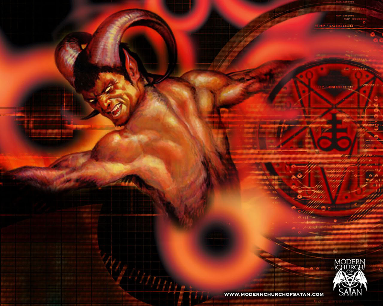 Satanic Satanism Satan Demon Occult 1280x1024