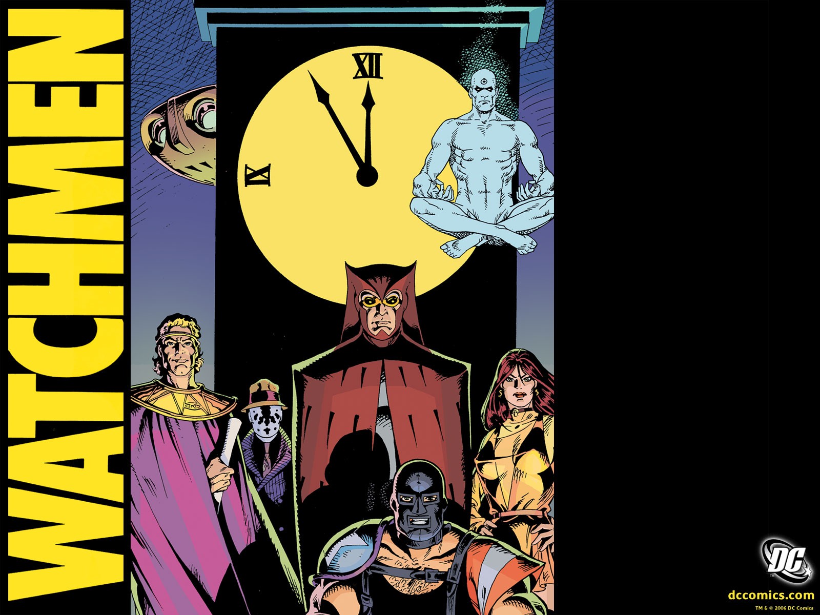 Watchmen Graphic Novels Ozymandias Nite Owl Clocks Rorschach The Comedian Dr Manhattan Silk Spectre  1600x1200