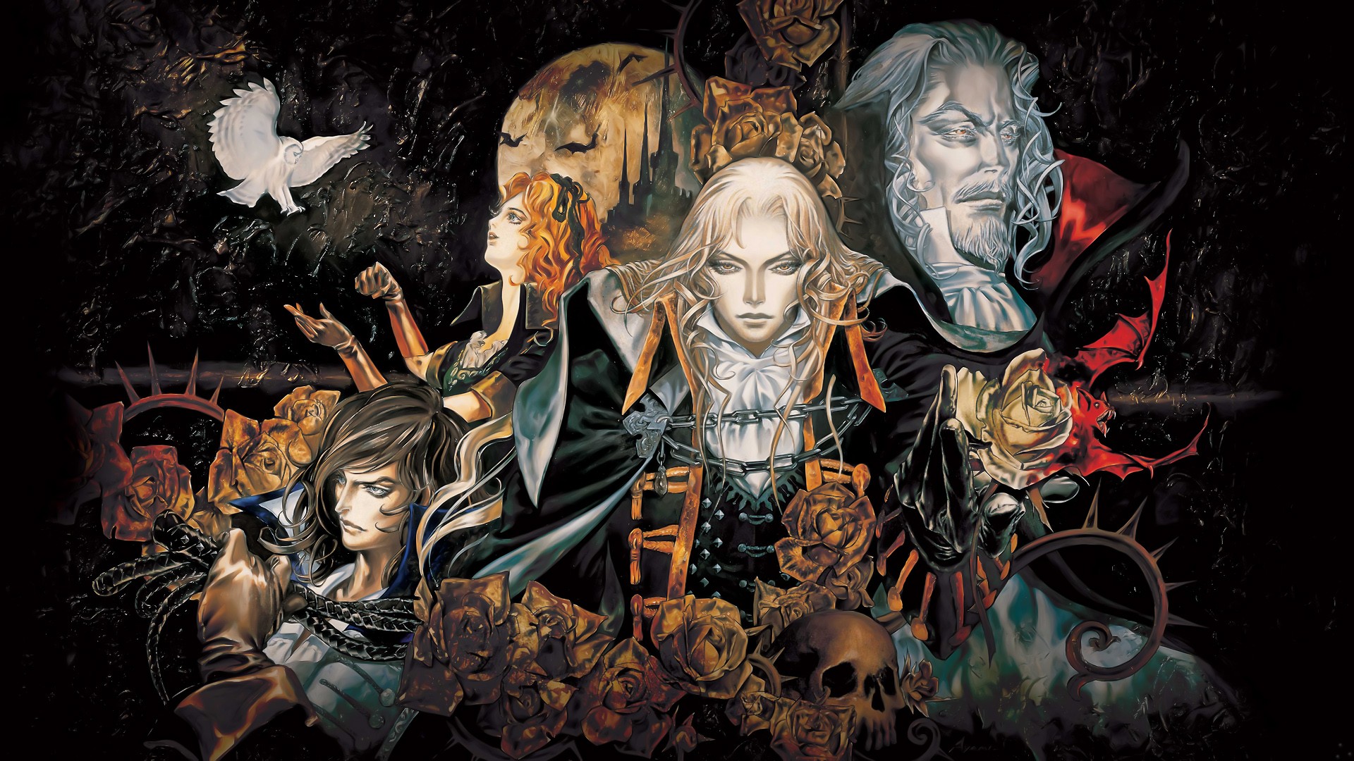 Castlevania Castlevania Symphony Of The Night Video Games Video Game Art 1920x1080