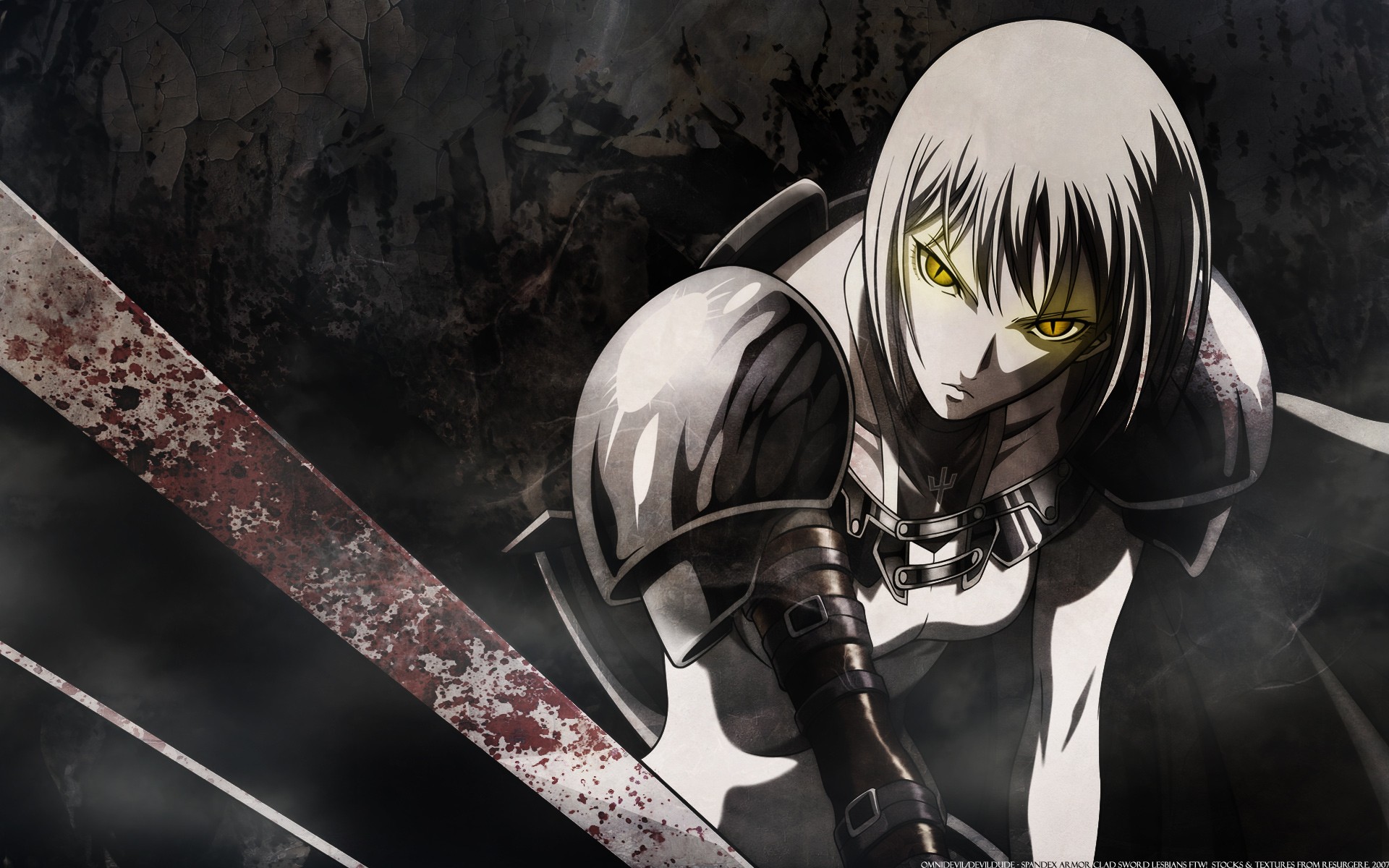 Claymore Anime Clare Yellow Eyes Claymore Anime 1920x1200