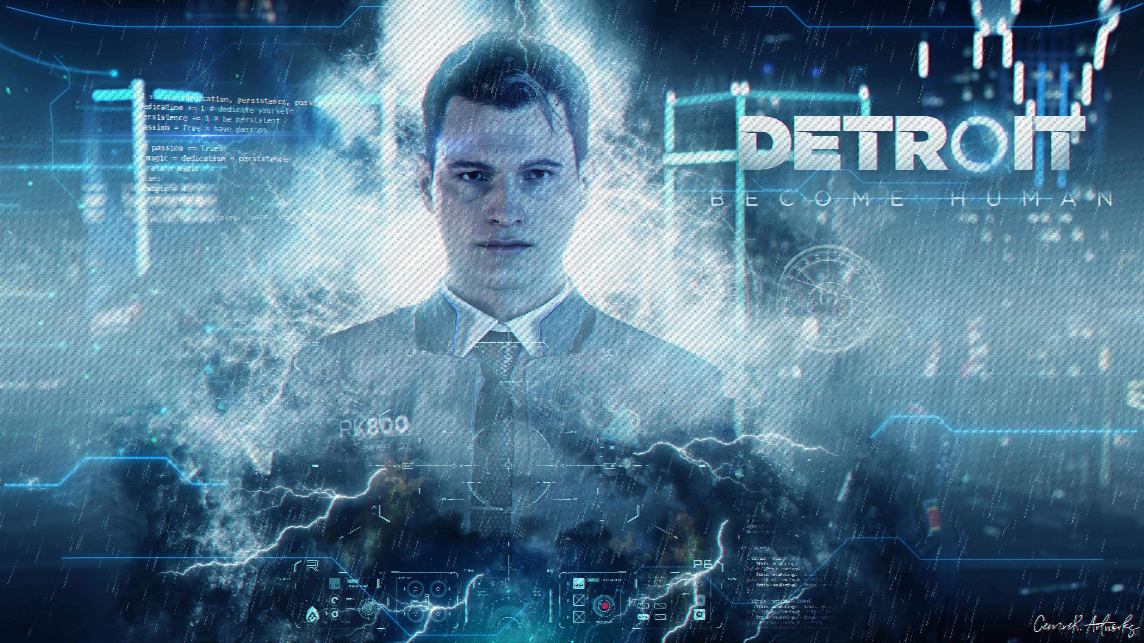 Detroit Become Human Detroit Become Human Game Art Detroit Connor Detroit Become Human Quantic Dream 3840x2160