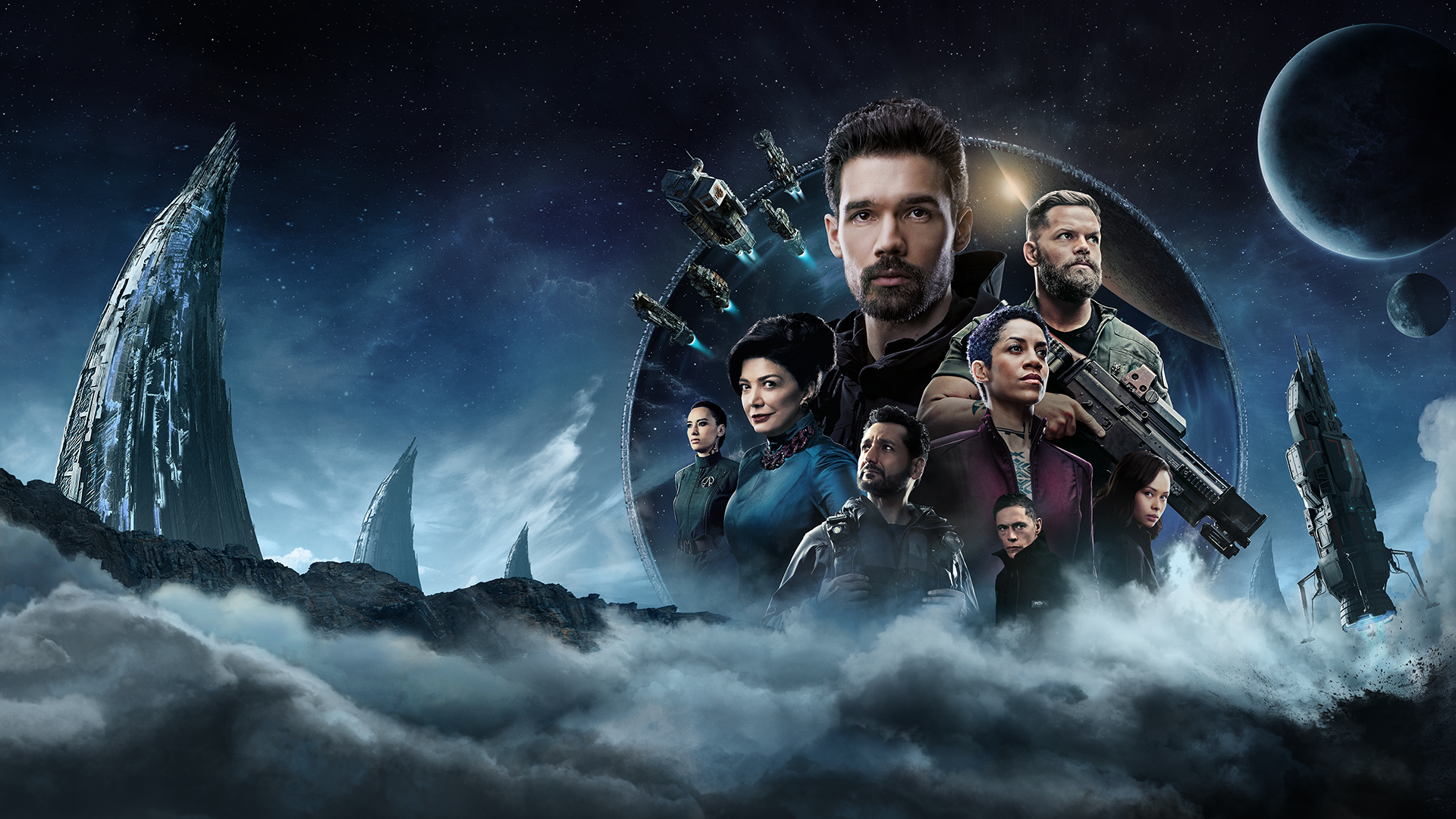 The Expanse Space Science Fiction Tv Series TV Steven Strait Wes Chatham Cas Anvar Dominique Tipper  1920x1080