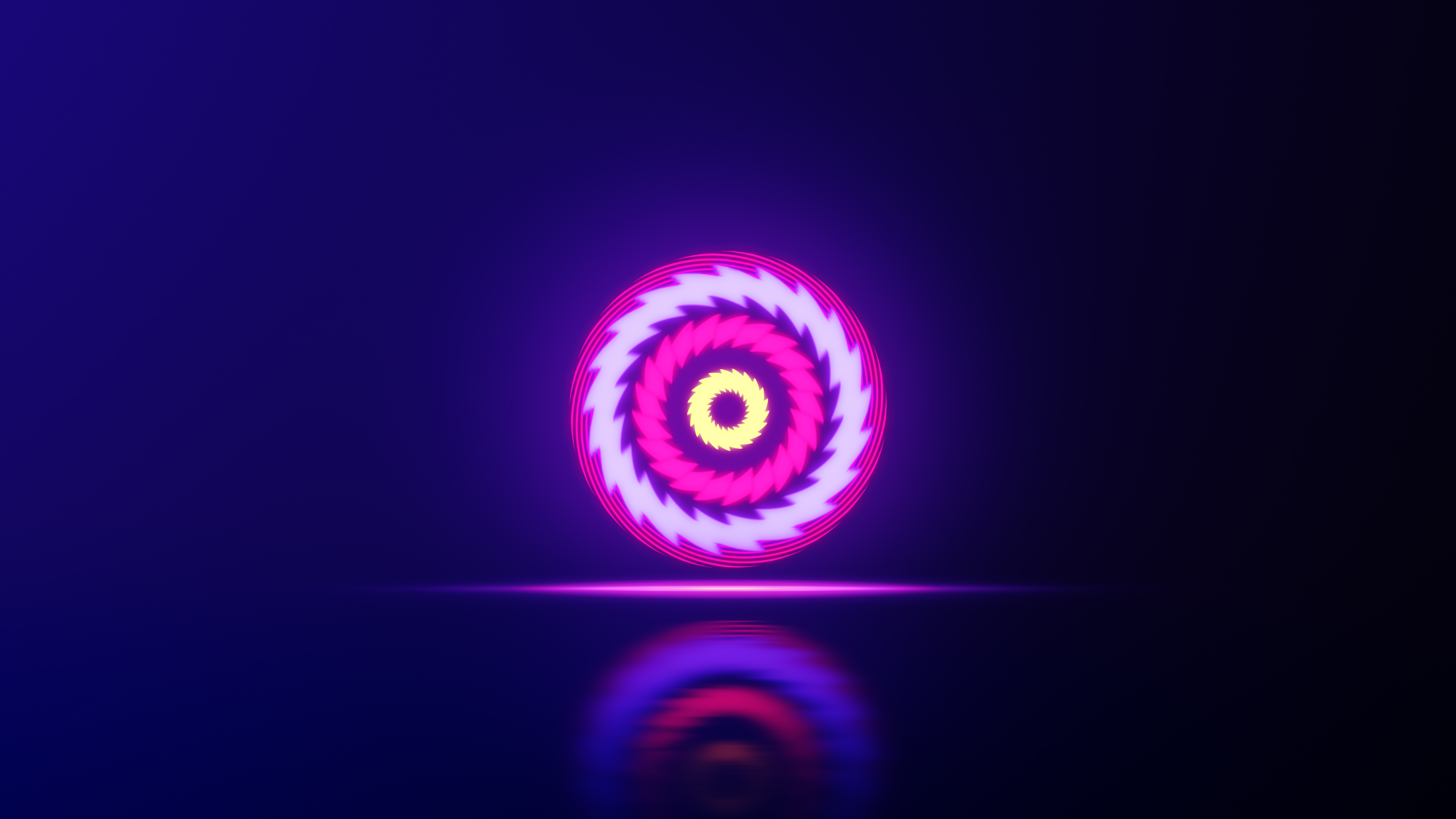 Neon Sphere Plexus Colorful Red Blue Purple Glowing 3840x2160