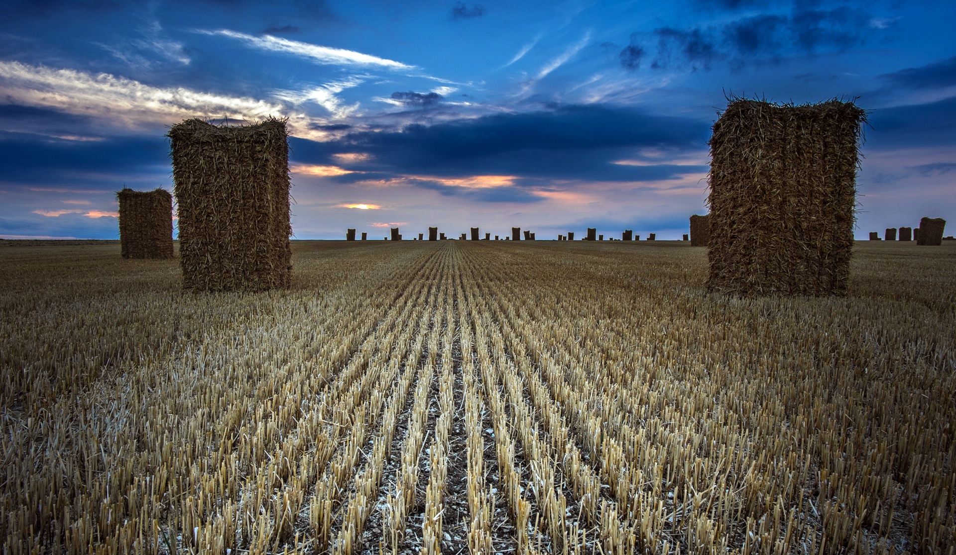 Haystack Nature Field Horizon Summer Cloud 1920x1116