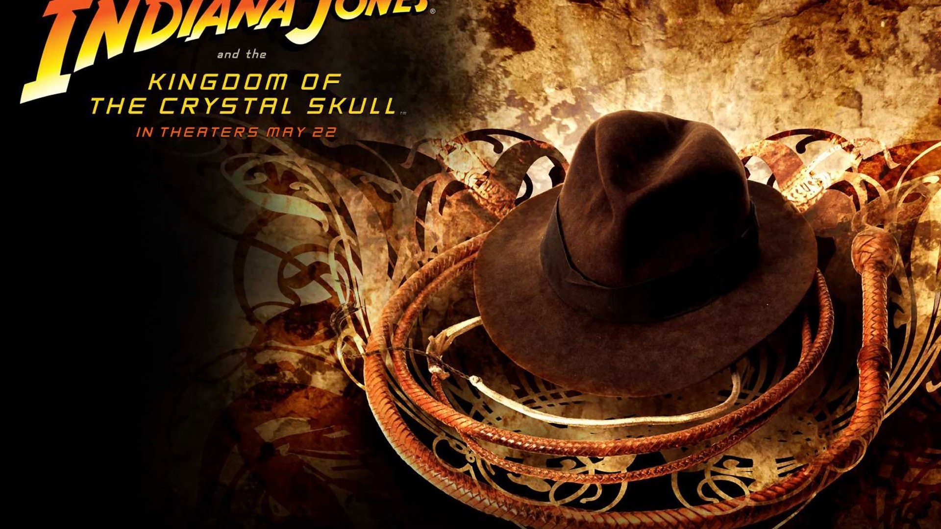 Movies Indiana Jones And The Kingdom Of The Crystal Skull Logo Text 1920x1080