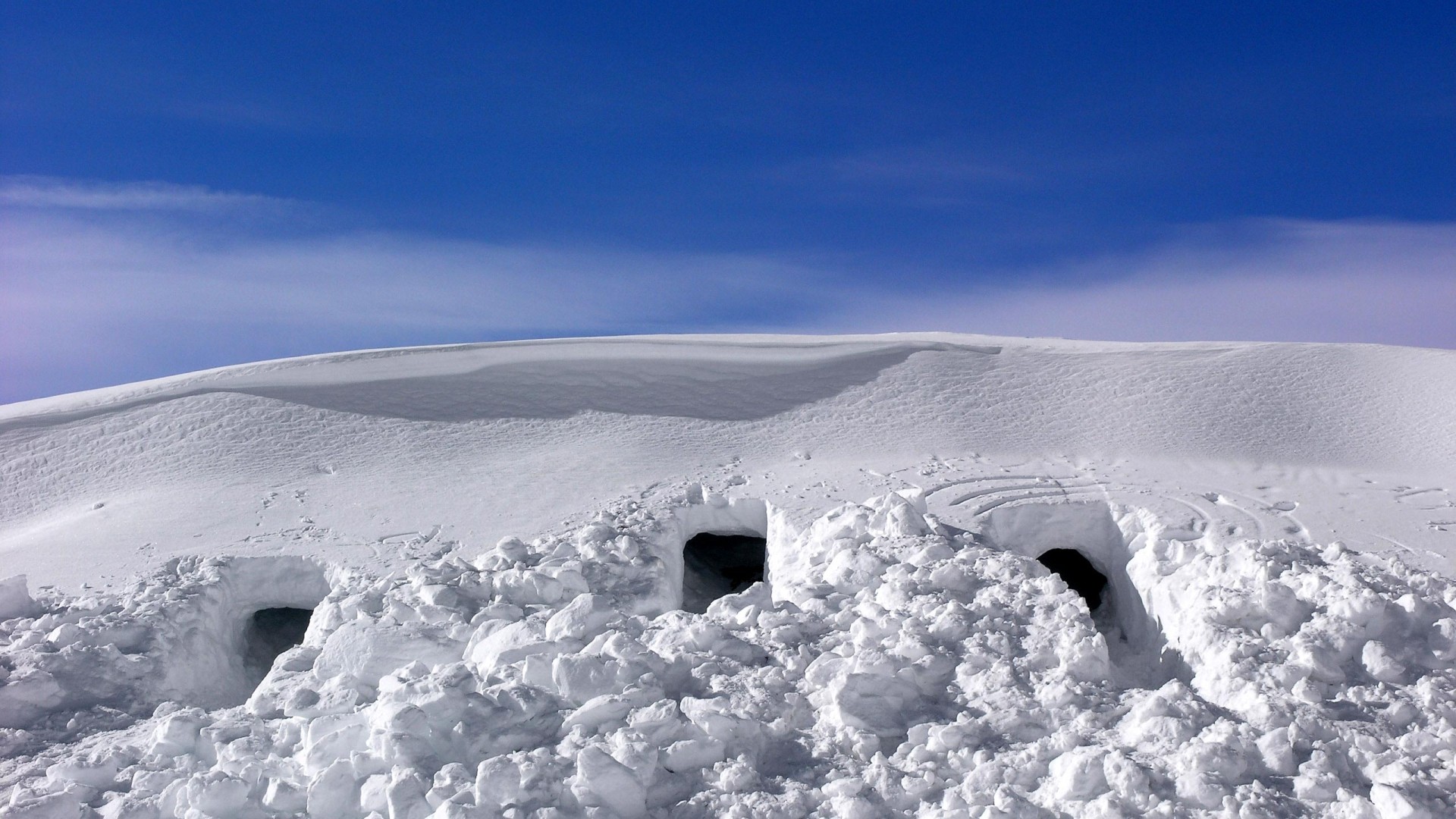 Landscape Snow Igloo Winter 1920x1080