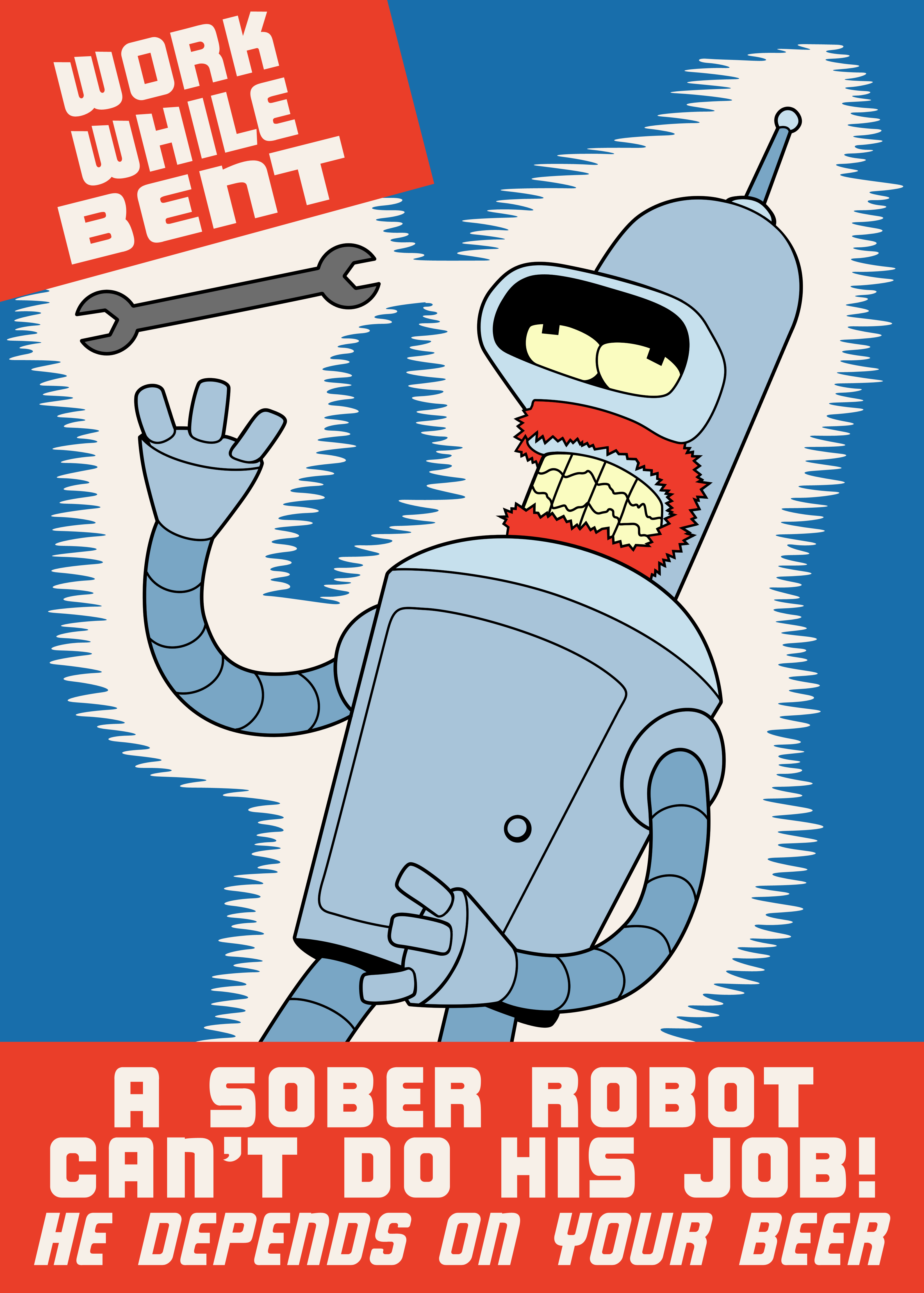 Bender Futurama Cartoon Robot Humor 3290x4600