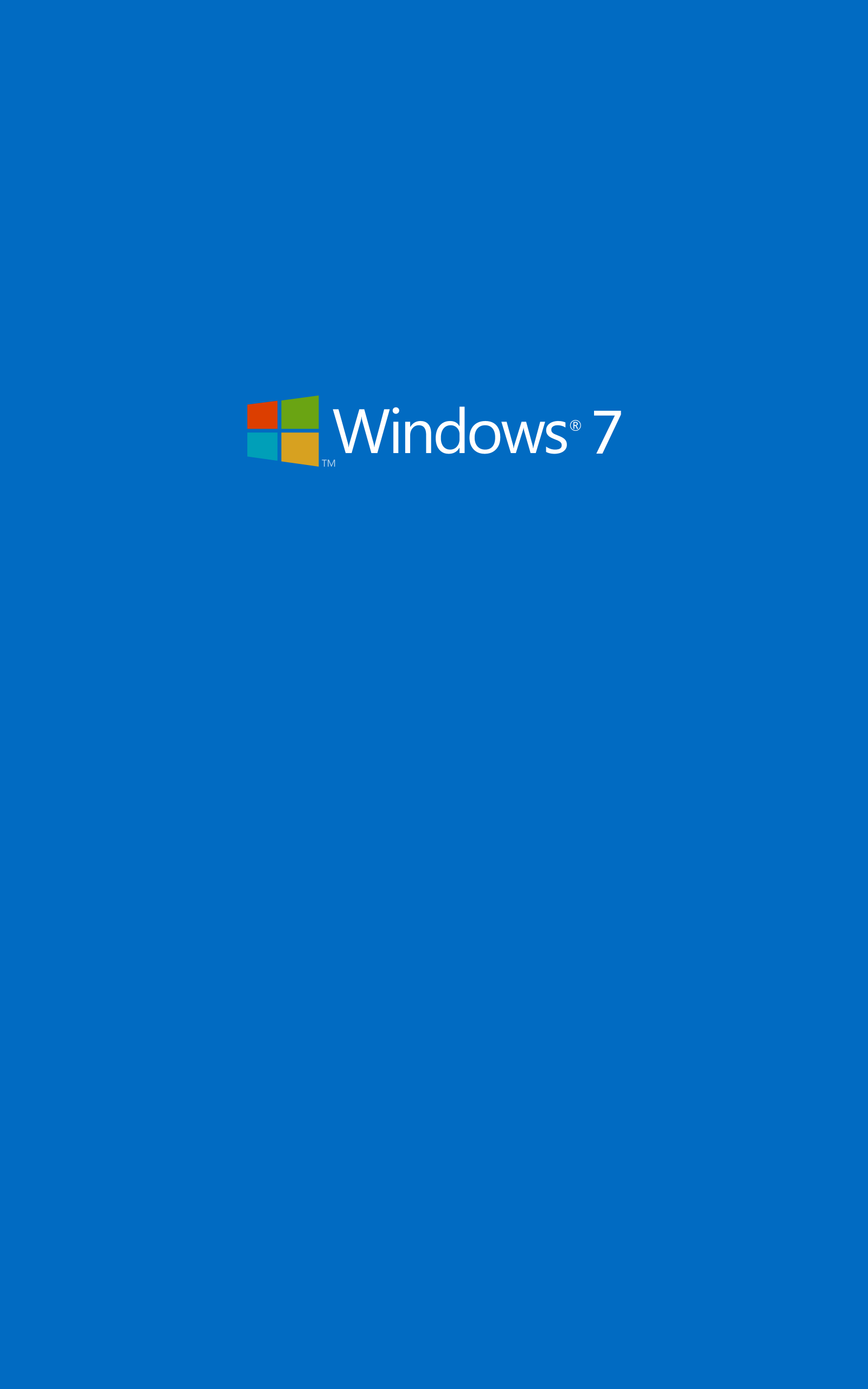 Windows 7 Microsoft Windows Operating System Minimalism Simple Background Logo Portrait Display 1600x2560