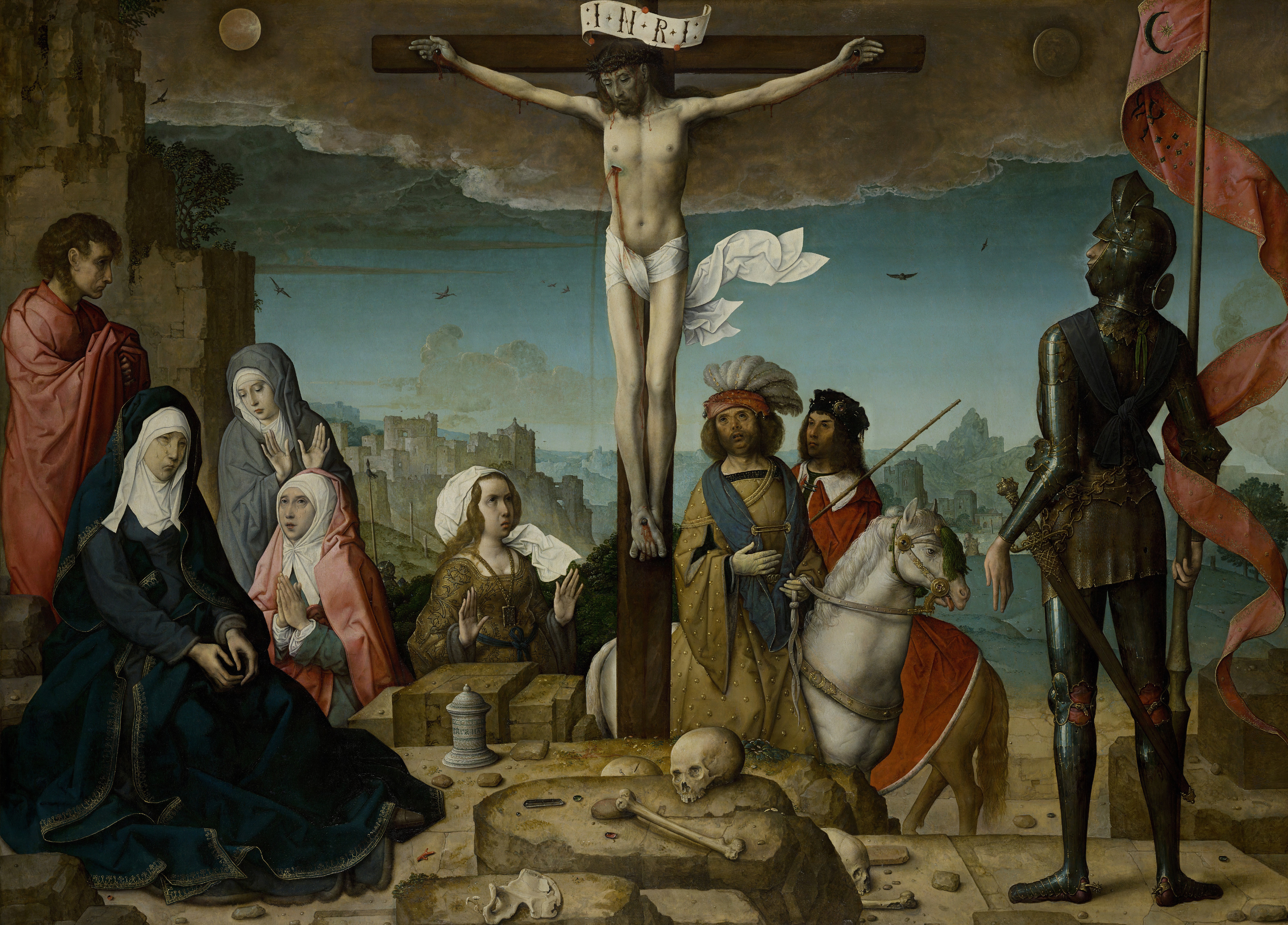Painting Jesus Christ Classic Art Religious Cross Crucified Crucifix 6940x4983