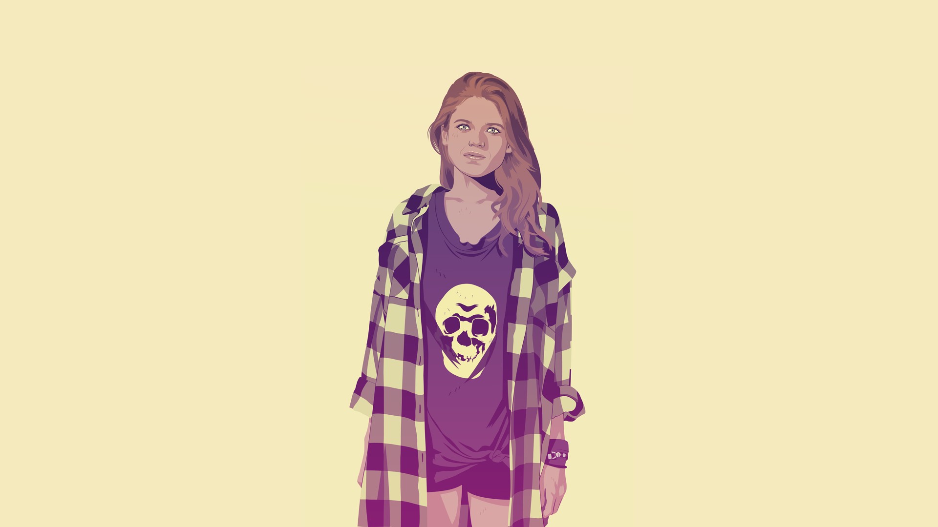 Game Of Thrones Fan Art Artwork Minimalism Ygritte Mike Wrobel 1920x1080