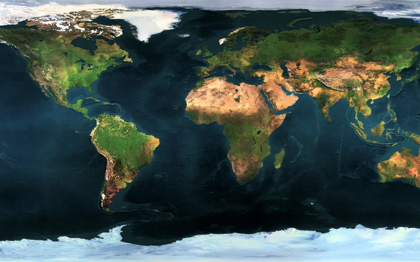 World World Map Digital Art Continents 1440x900