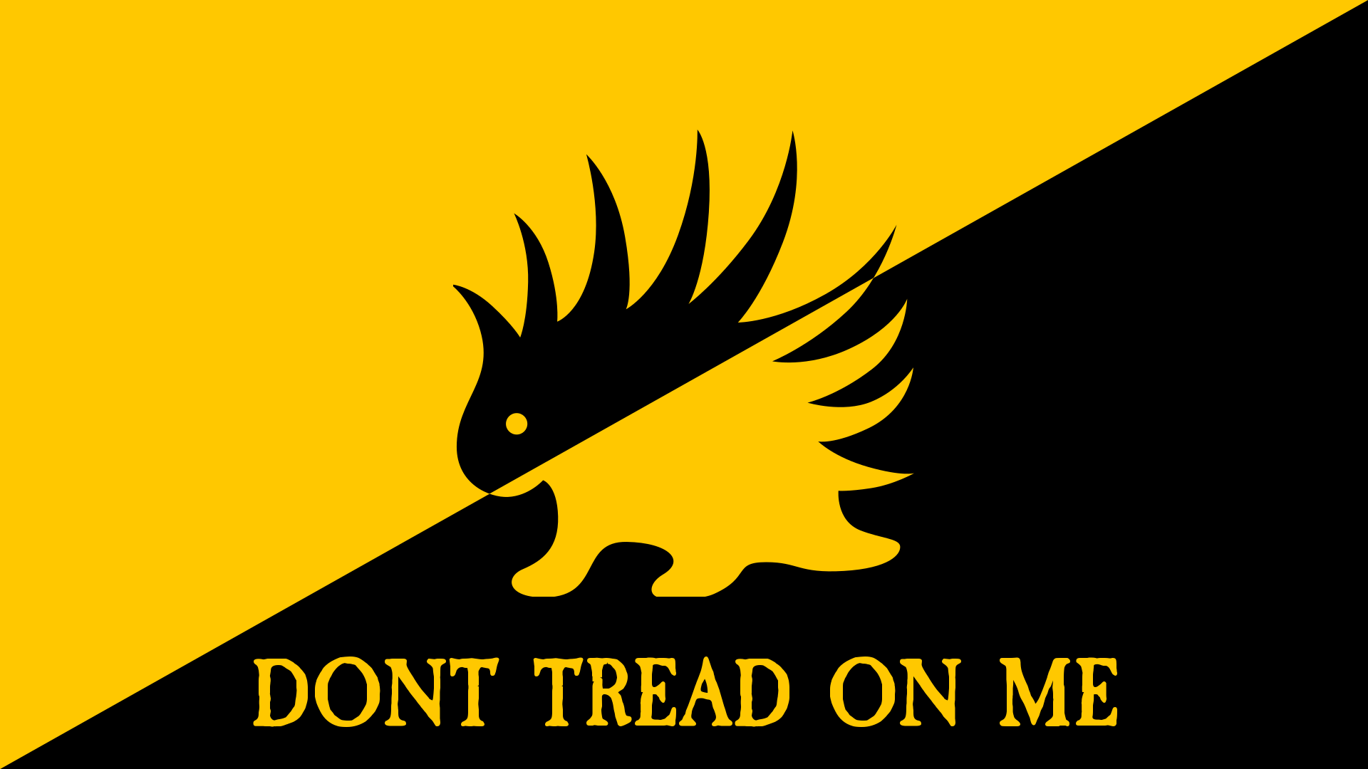 Libertarianism Gadsden Flag Parody 1920x1080