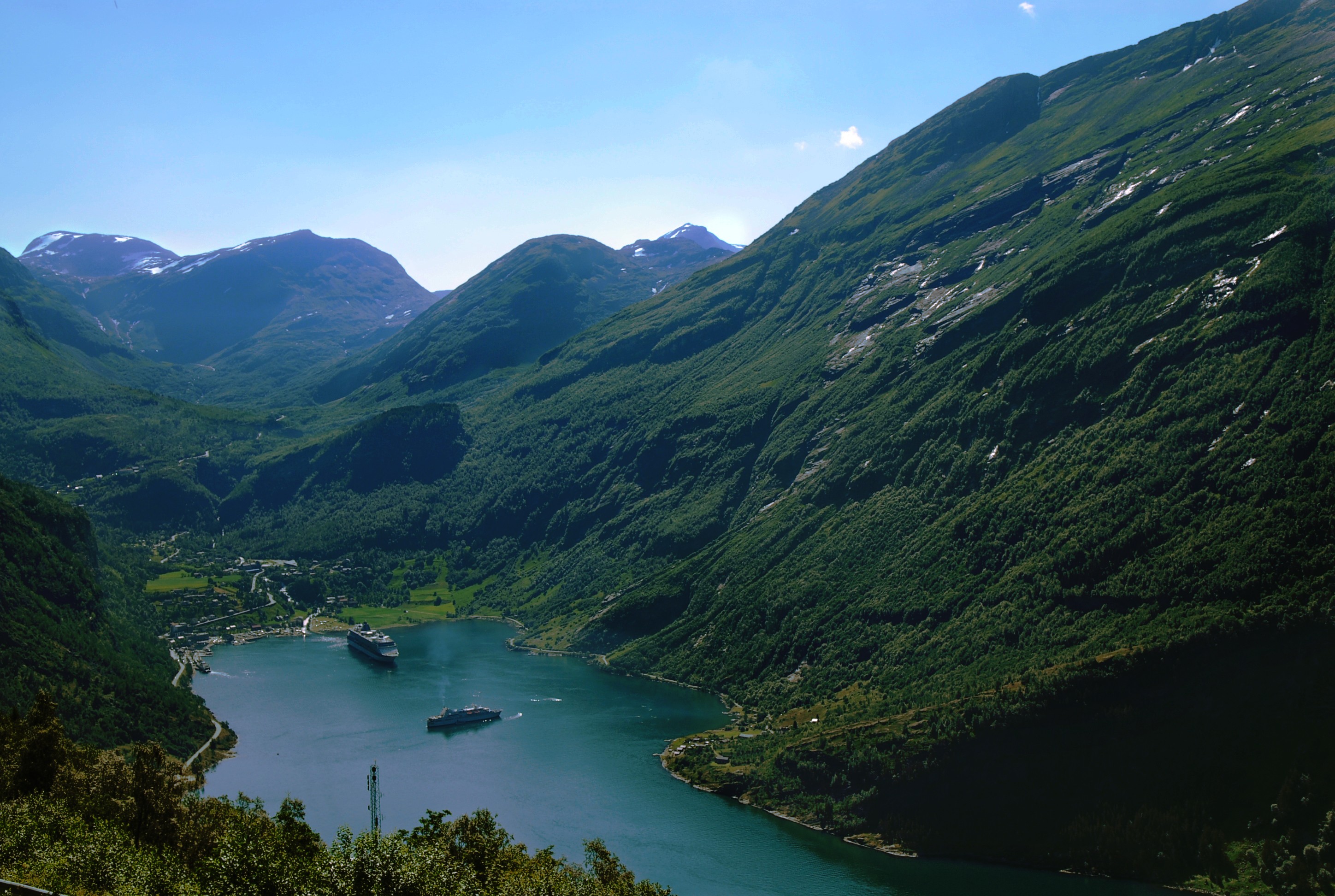 Fjord Norway Geiranger Nature 2896x1944