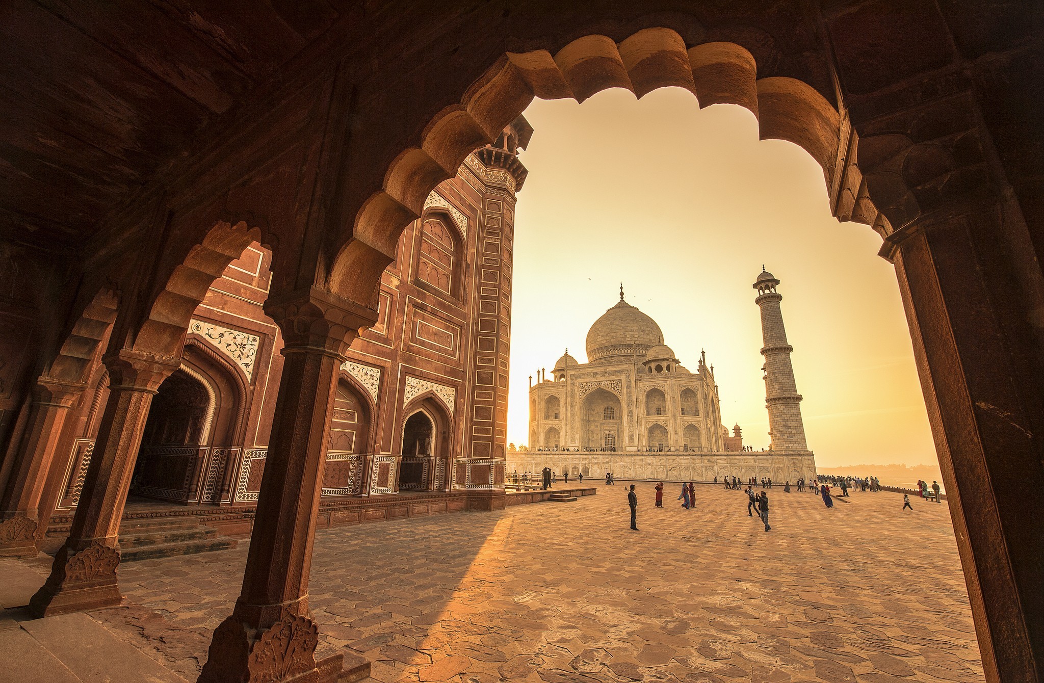 Taj Mahal Agra India Arch Uttar Pradesh 2048x1340