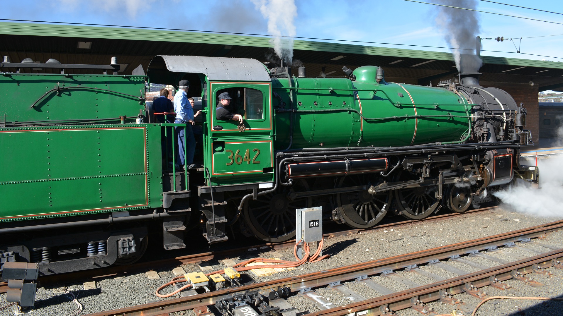 Locomotive Train Smoke Steam Train Sydney 1920x1080