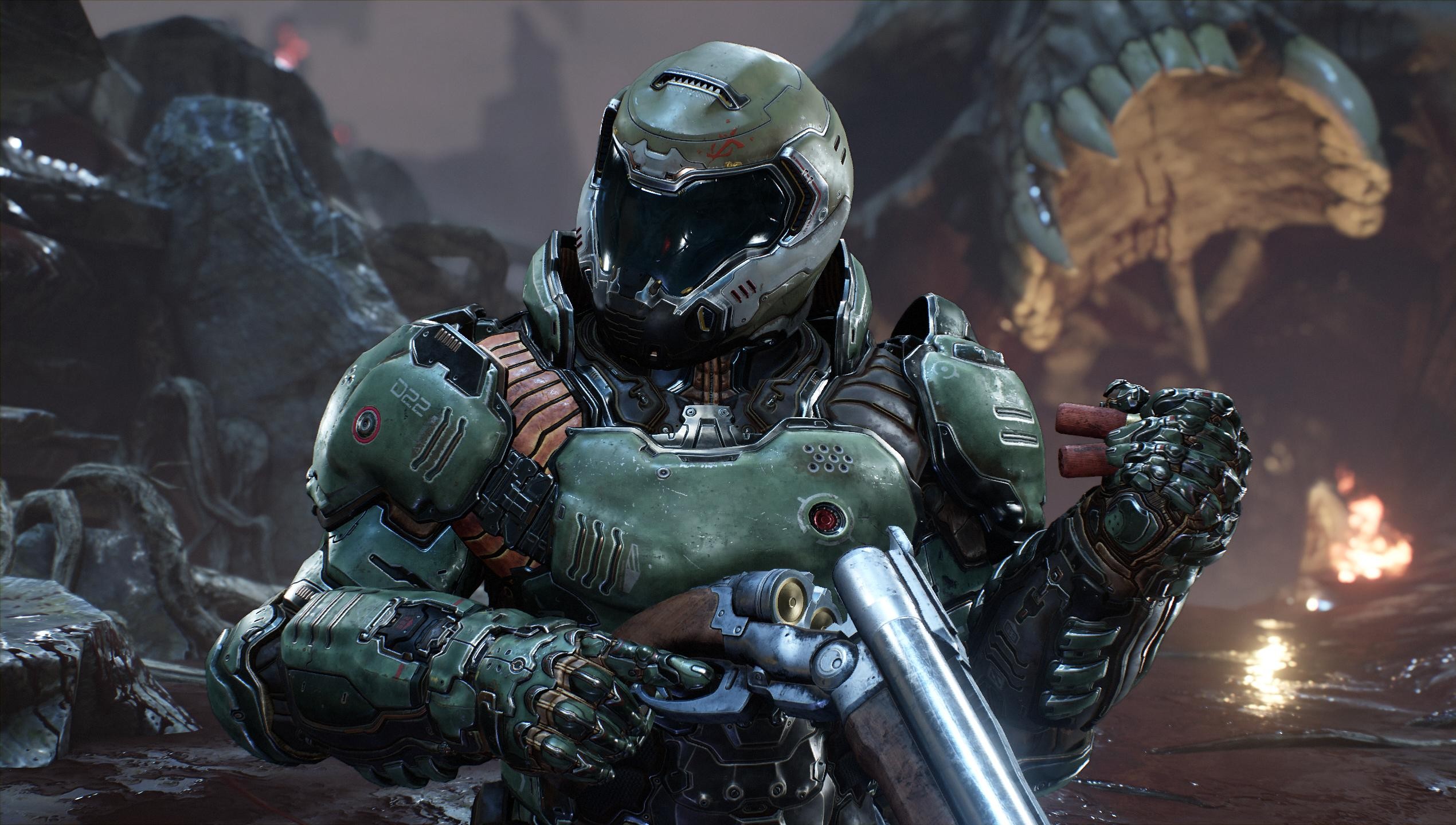 Doom Game Id Software Hell Video Games 2540x1440