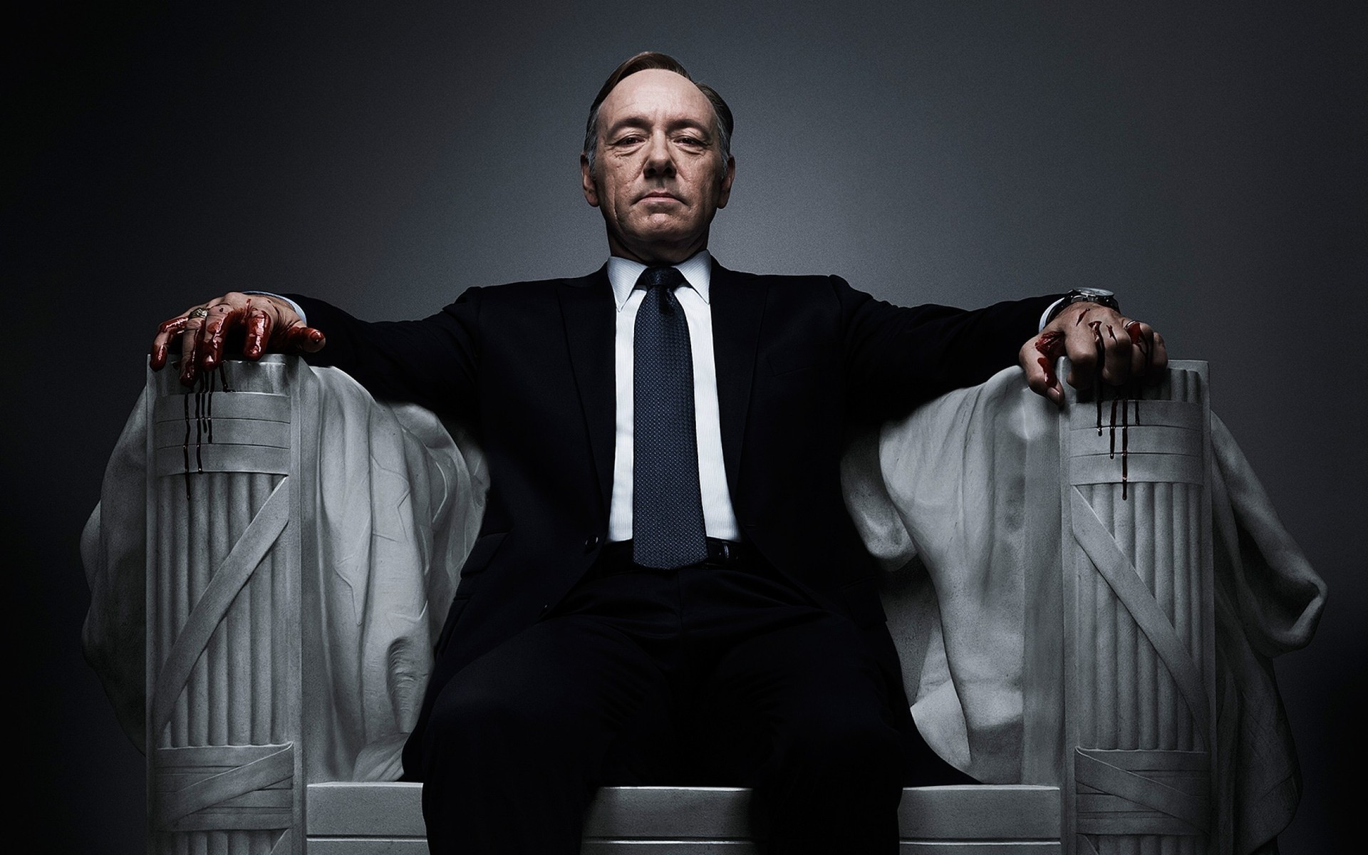 House Of Cards Kevin Spacey Actor Frank Underwood Sitting Netflix TV Series 1920x1200