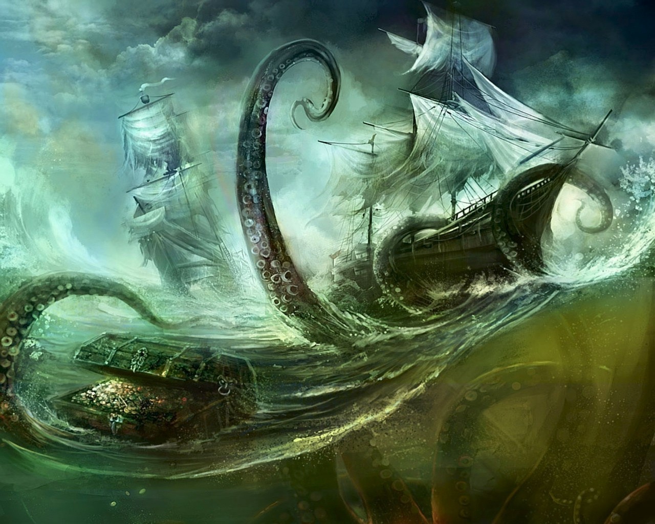 Fantasy Kraken 1280x1024