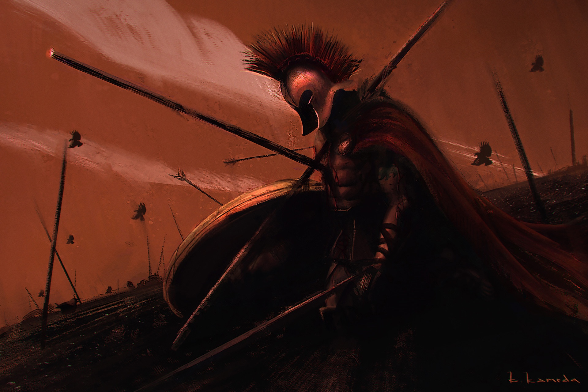 Fantasy Art Spartans Dark Fantasy Warrior 1920x1280