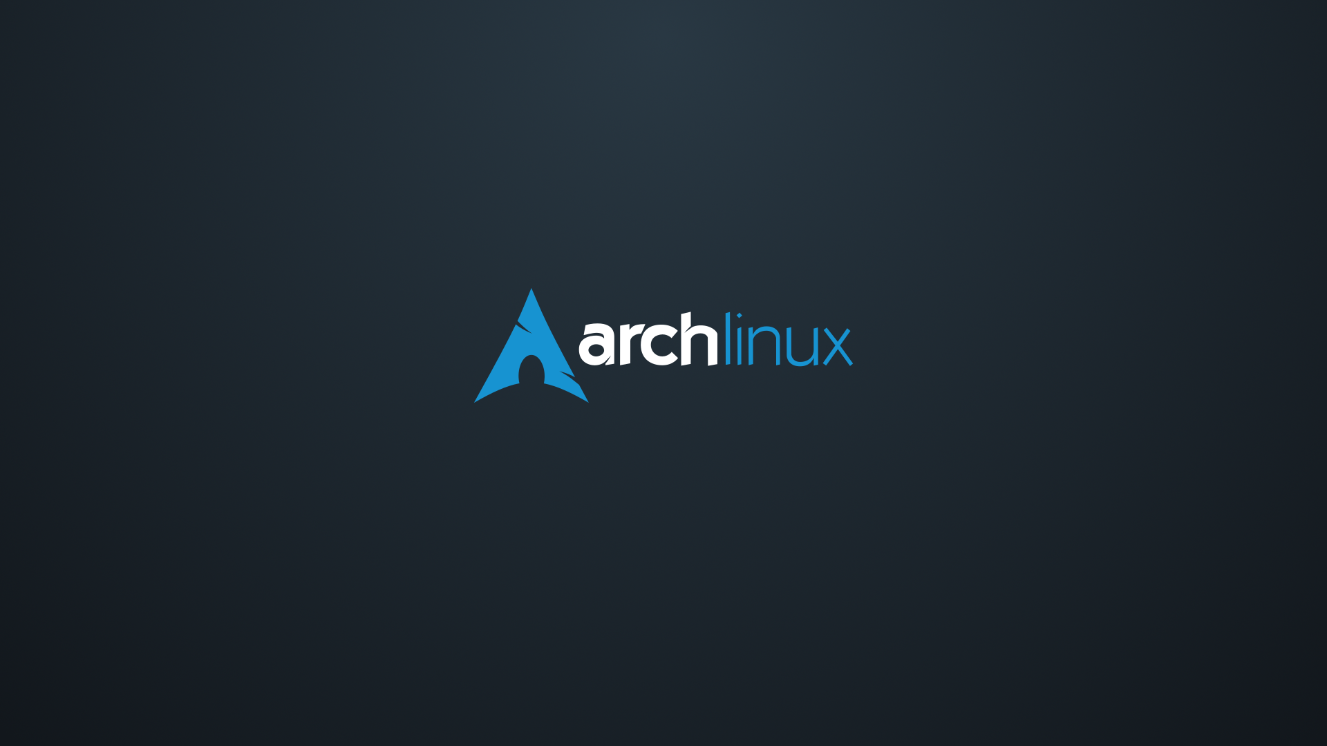 Arch Linux Logo Simple Background 1920x1080