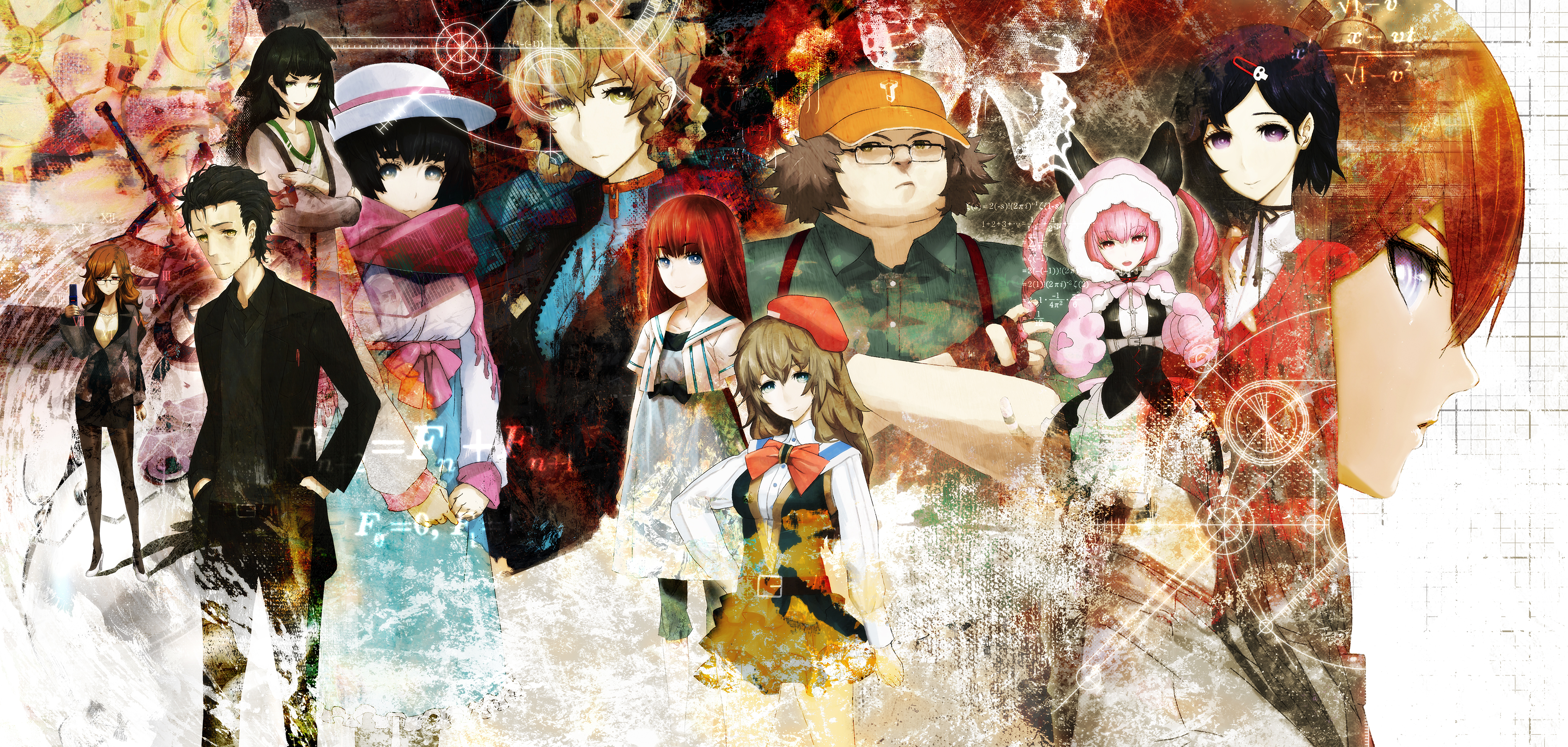 Faris Nyannyan Itaru Hashida Kurisu Makise Mayuri Shiina Moeka Kiry Rintaro Okabe Ruka Urushibara Su 4000x1906