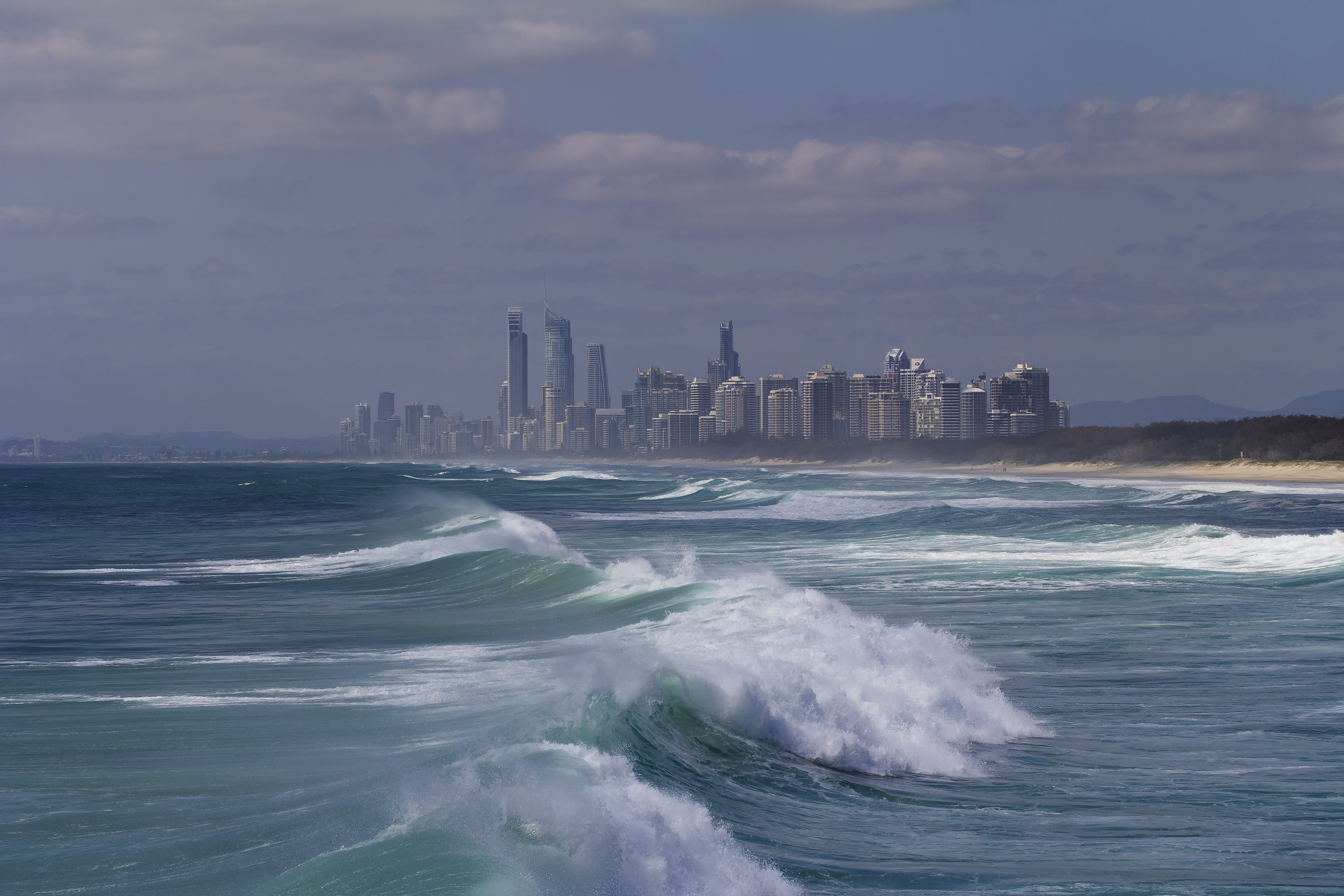 Wave Gold Coast Queensland Australia Sea Ocean Coastline 5184x3456