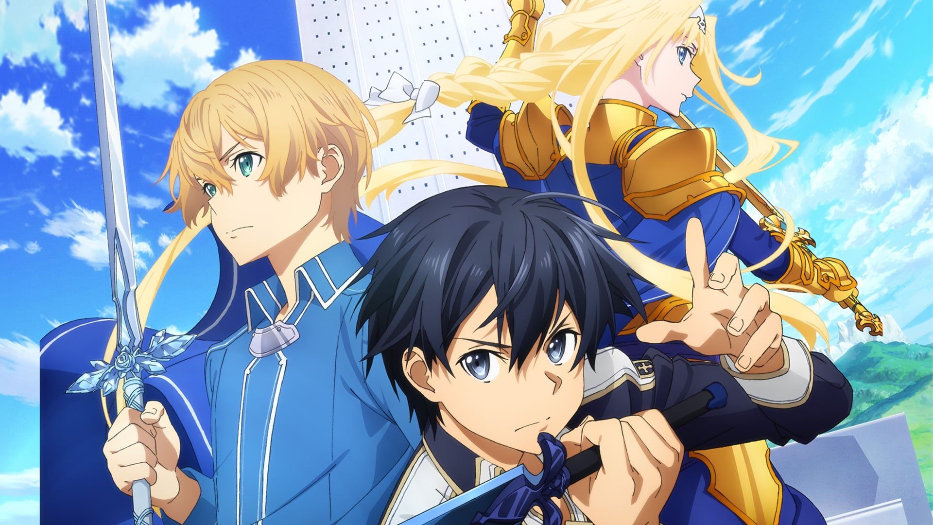 Anime Sword Art Online Alicization Kirito Sword Art Online Kirigaya Kazuto Alice Sword Art Online Al 1920x1080