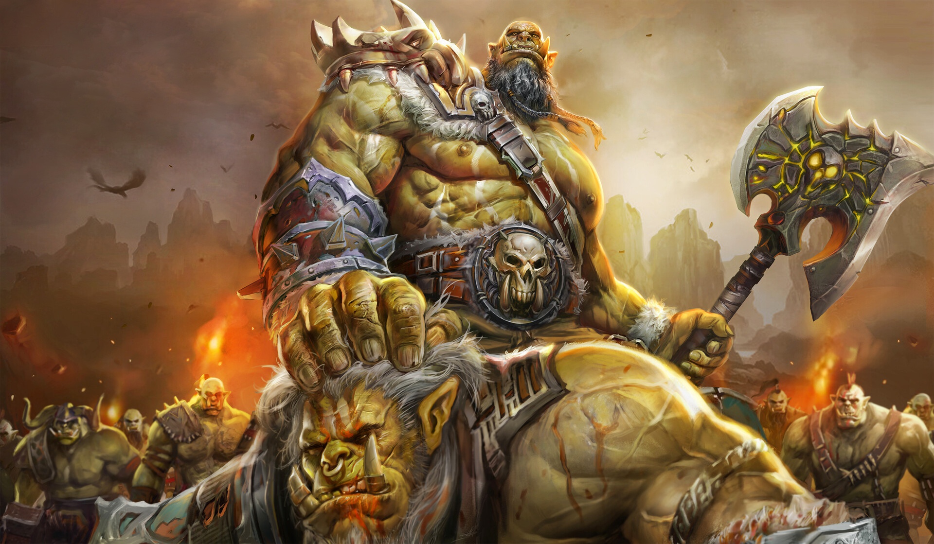 Creature Orks Warrior Fantasy Art Artwork 1920x1119