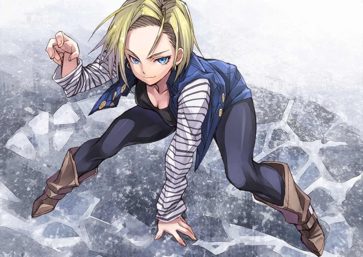 Anime Girls Android 18 Android 18 Blonde Blue Eyes Anime Dragon Ball Z 1200x850