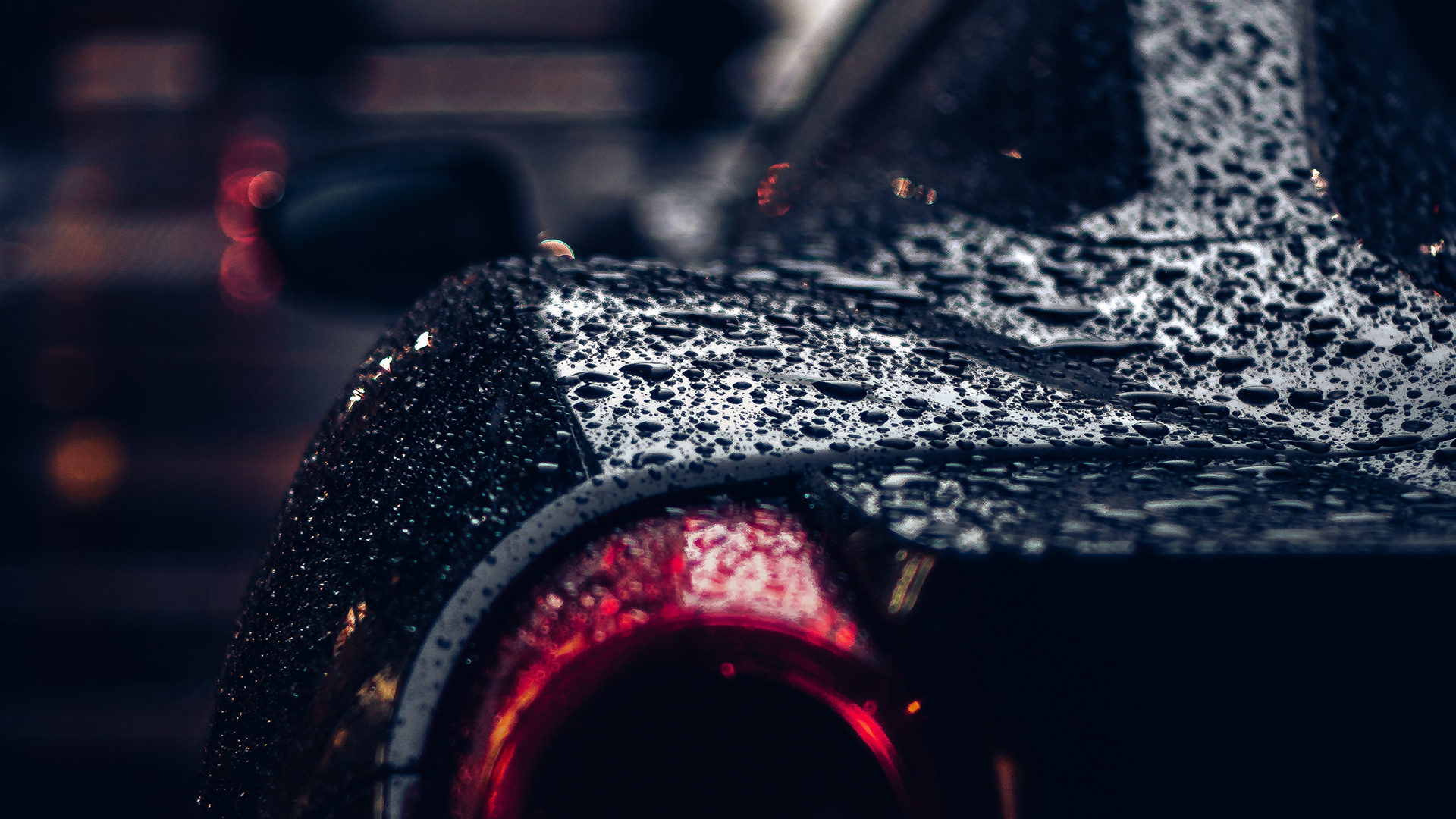 Photography Rain Ferrari Raindrop 1920x1080