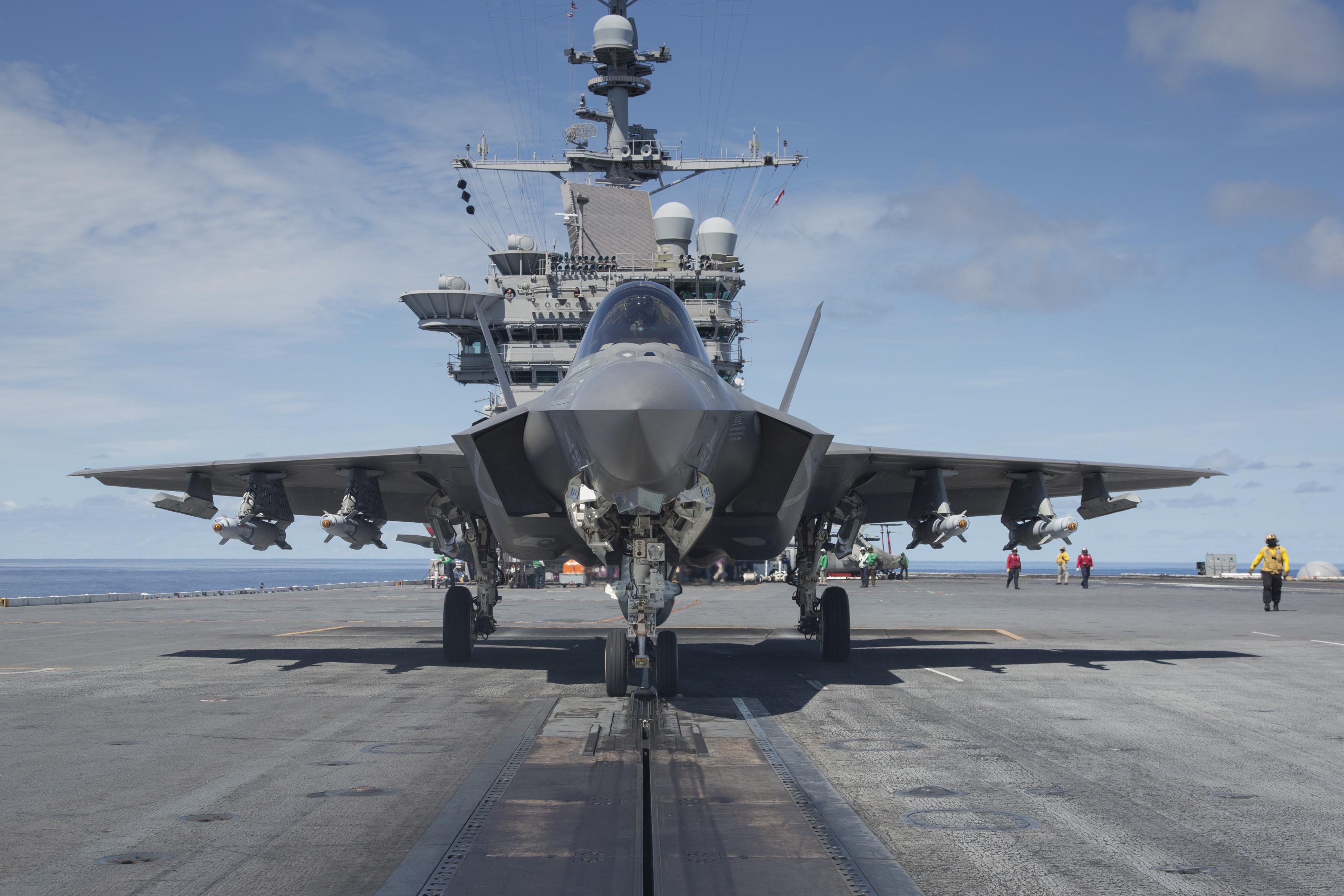 F 35 Lightning Ii Military Aircraft Aircraft Carrier Military Airplane 3600x2400