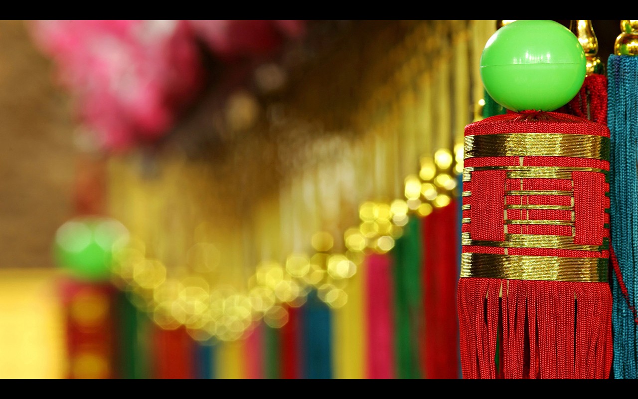 Decorations Bokeh Depth Of Field Chinese Culture 1280x800