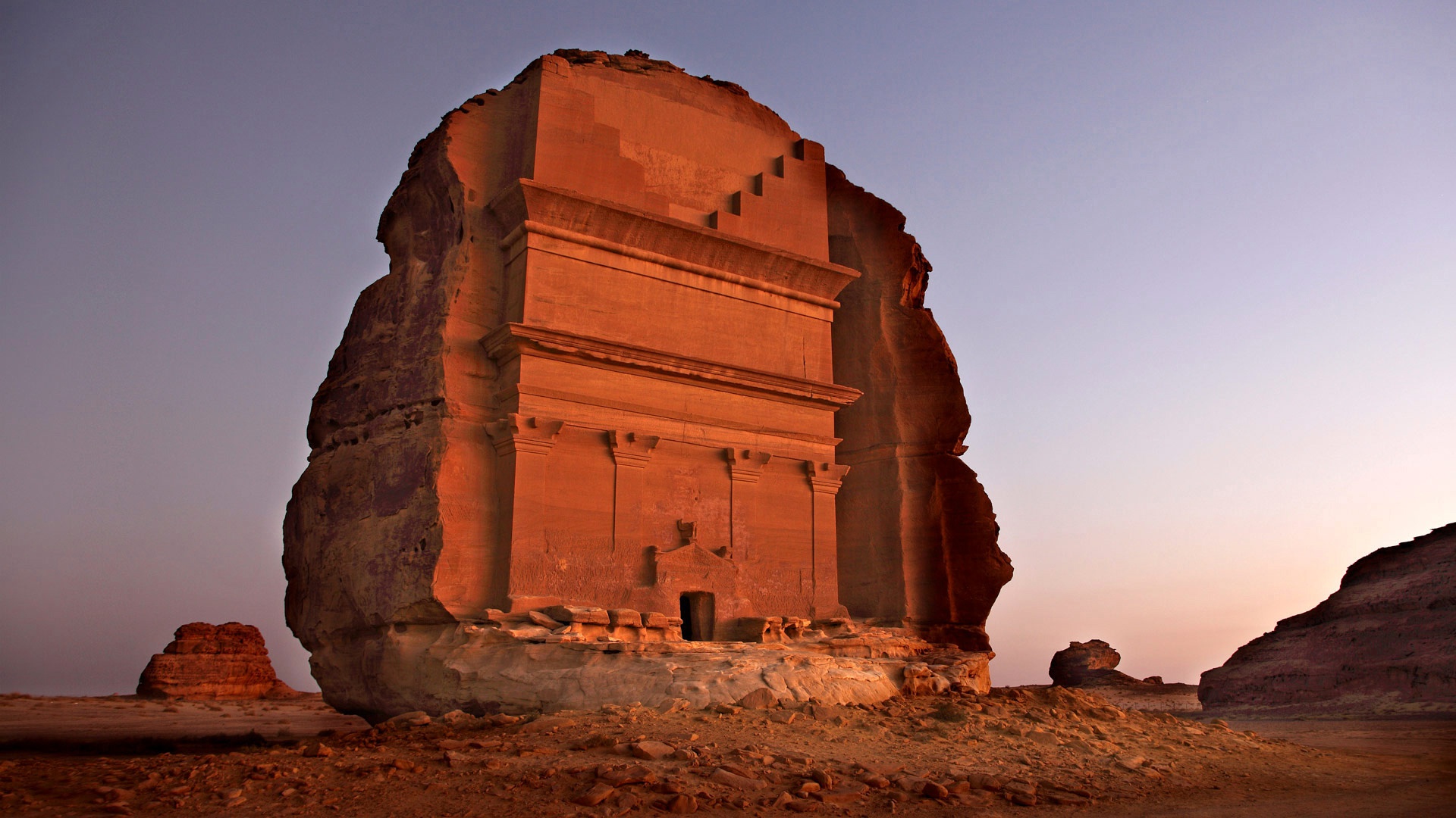 Ruin Archeology Desert Landscape 1920x1080