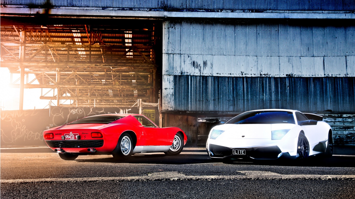 Vehicles Lamborghini Miura 1366x768