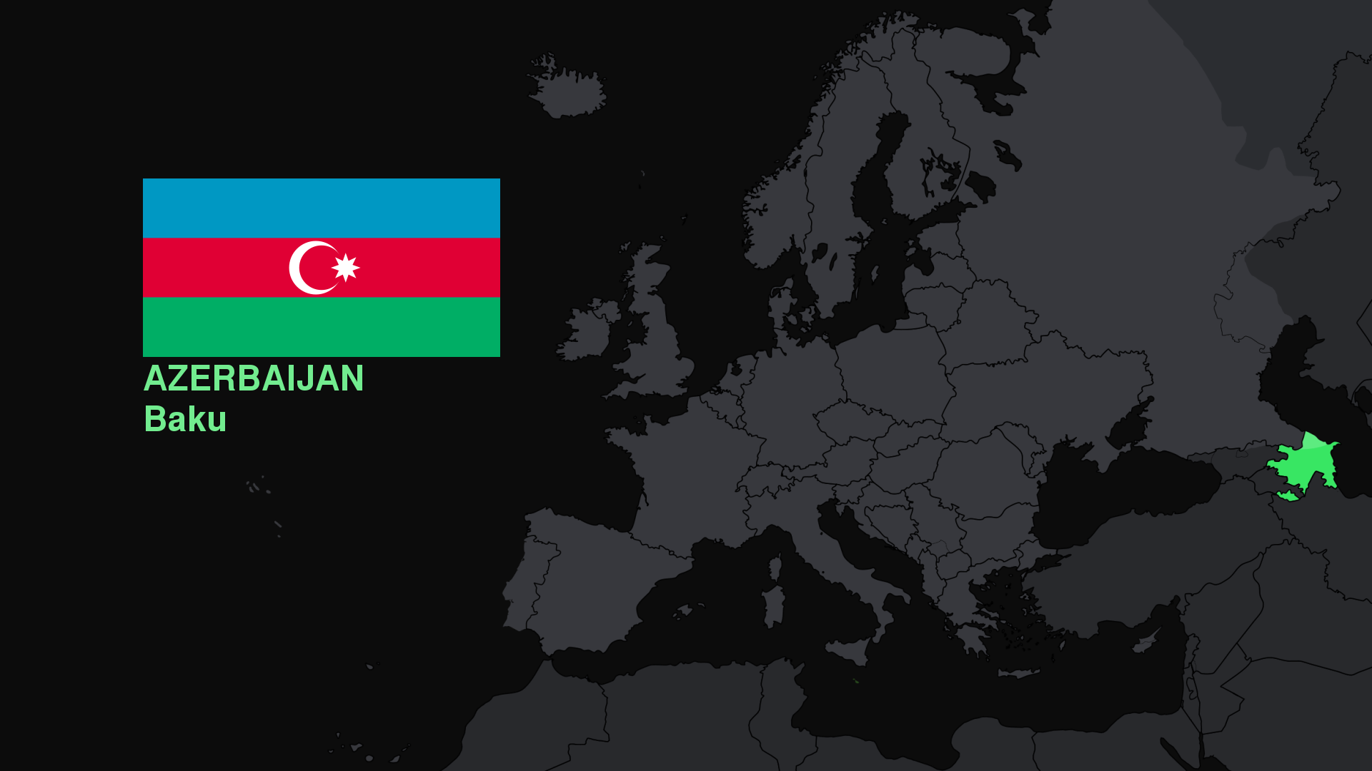Azerbaijan Map Flag 1920x1080