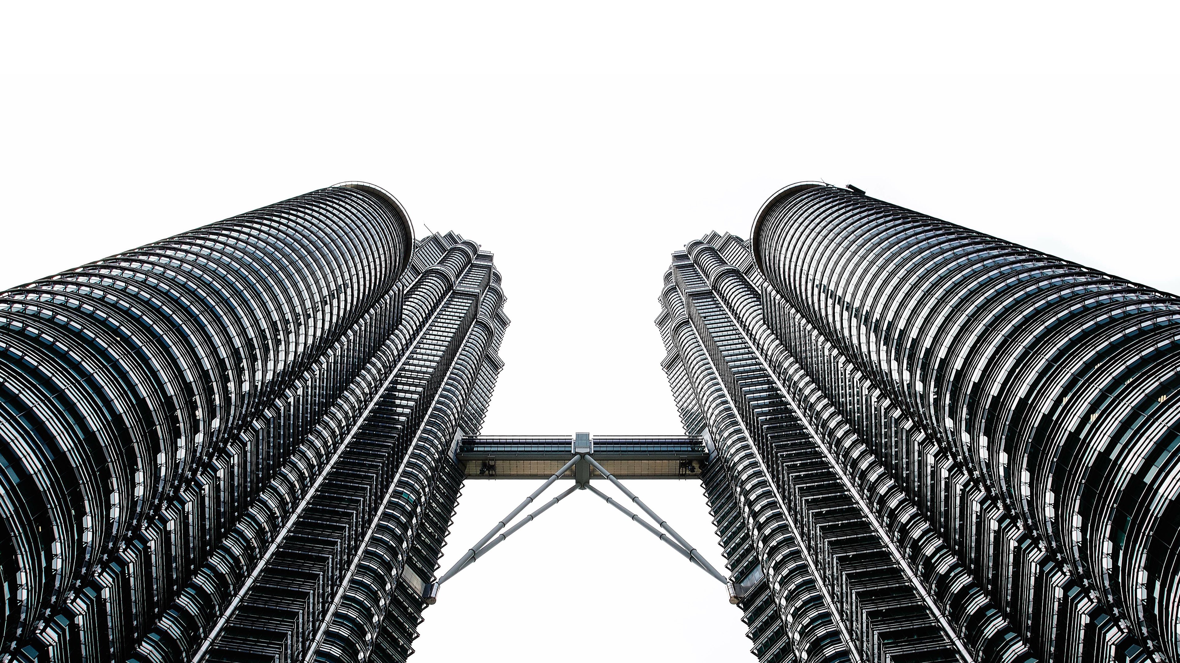 Photography Modern Building Skyscraper Petronas Towers Kuala Lumpur 3840x2160