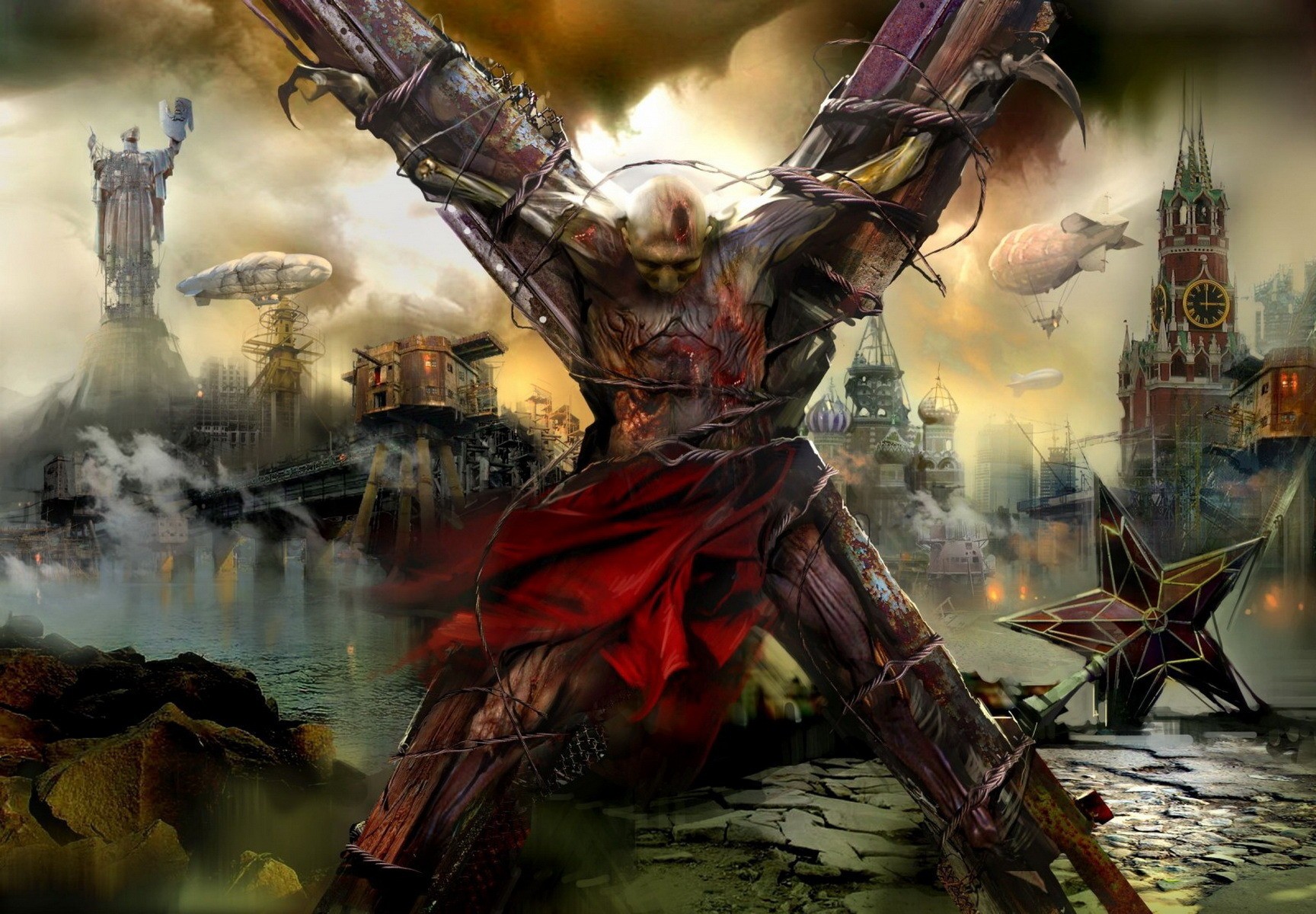 Artwork Crucified War Destruction 1728x1200