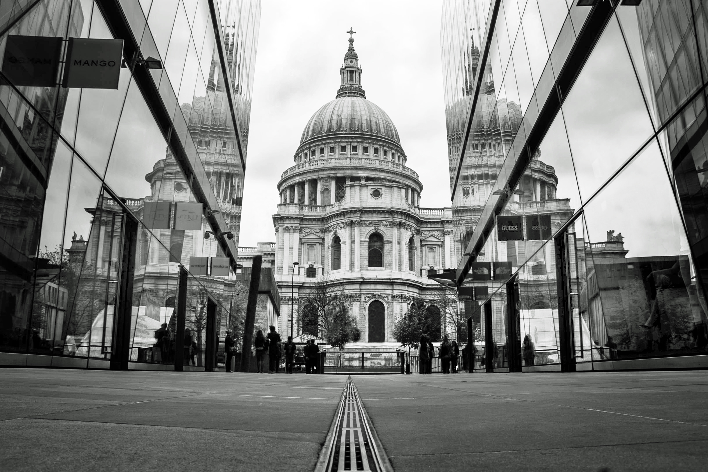St Pauls Cathedral London Reflection Cathedral Architecture Dome Black Amp White England 2439x1626