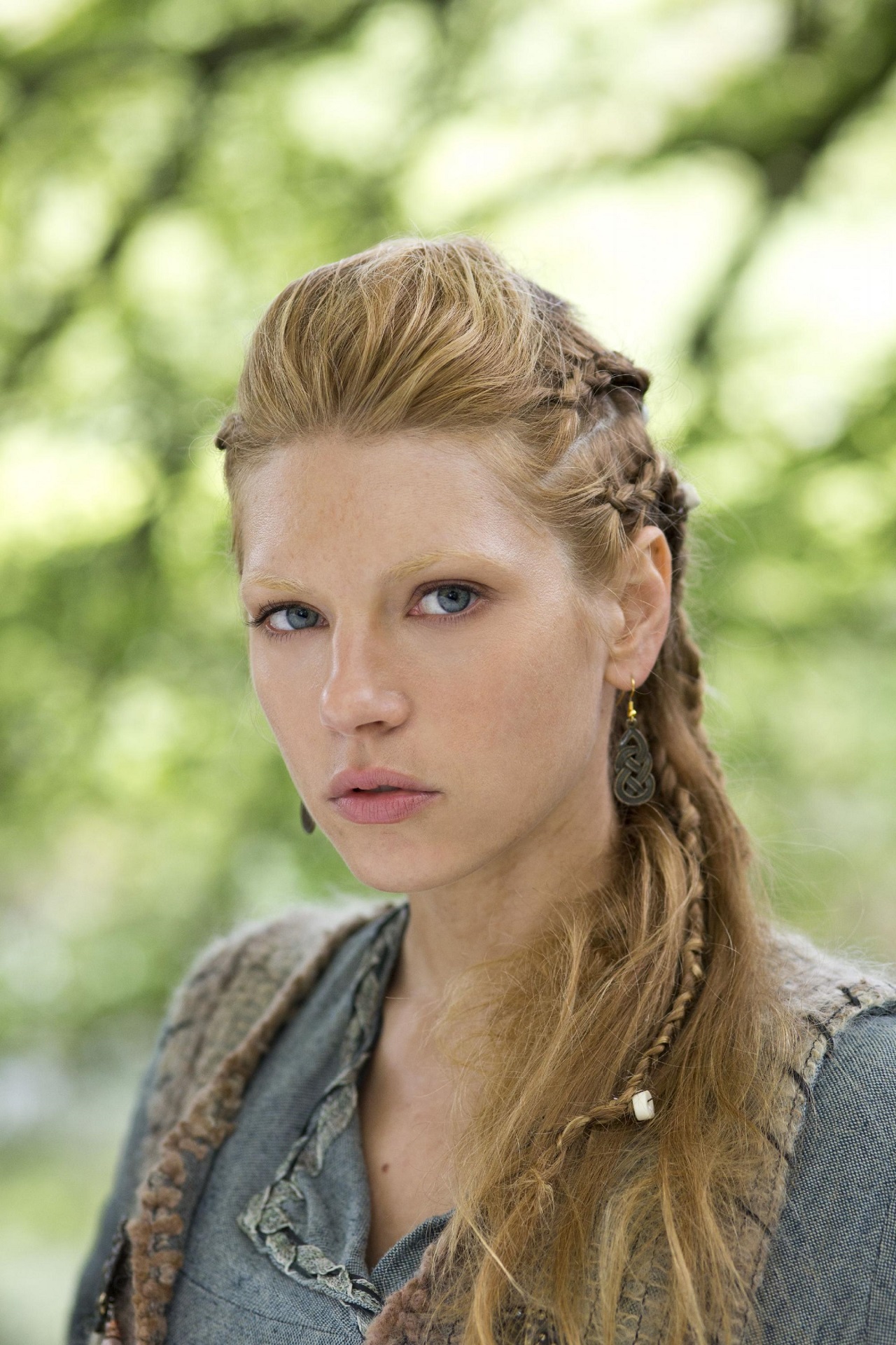 Women Redhead Blue Eyes Katheryn Winnick Lagertha Lothbrok Lagertha Face Braids Long Hair Actress Vi 1280x1920