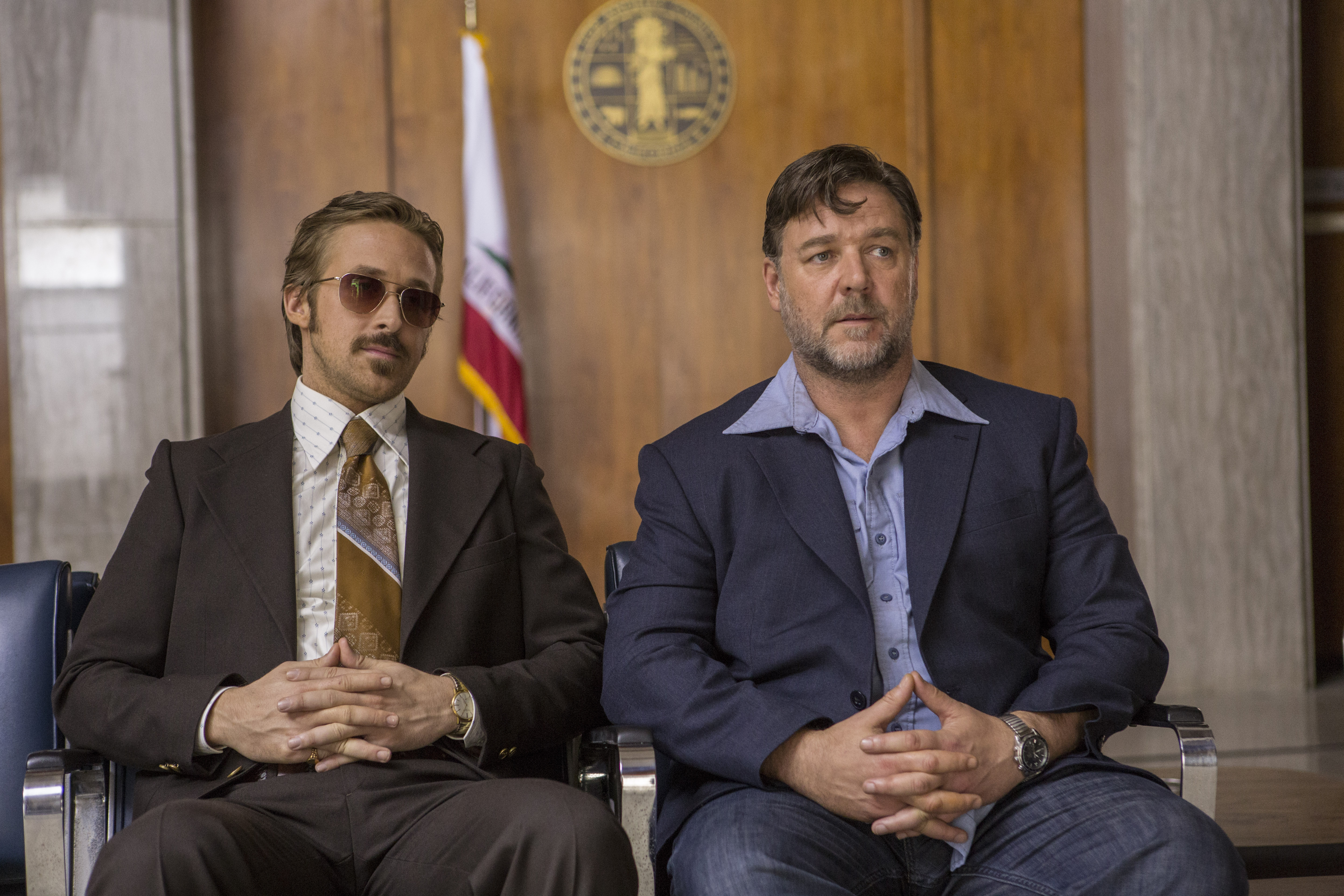 The Nice Guys Ryan Gosling Russell Crowe 5760x3840