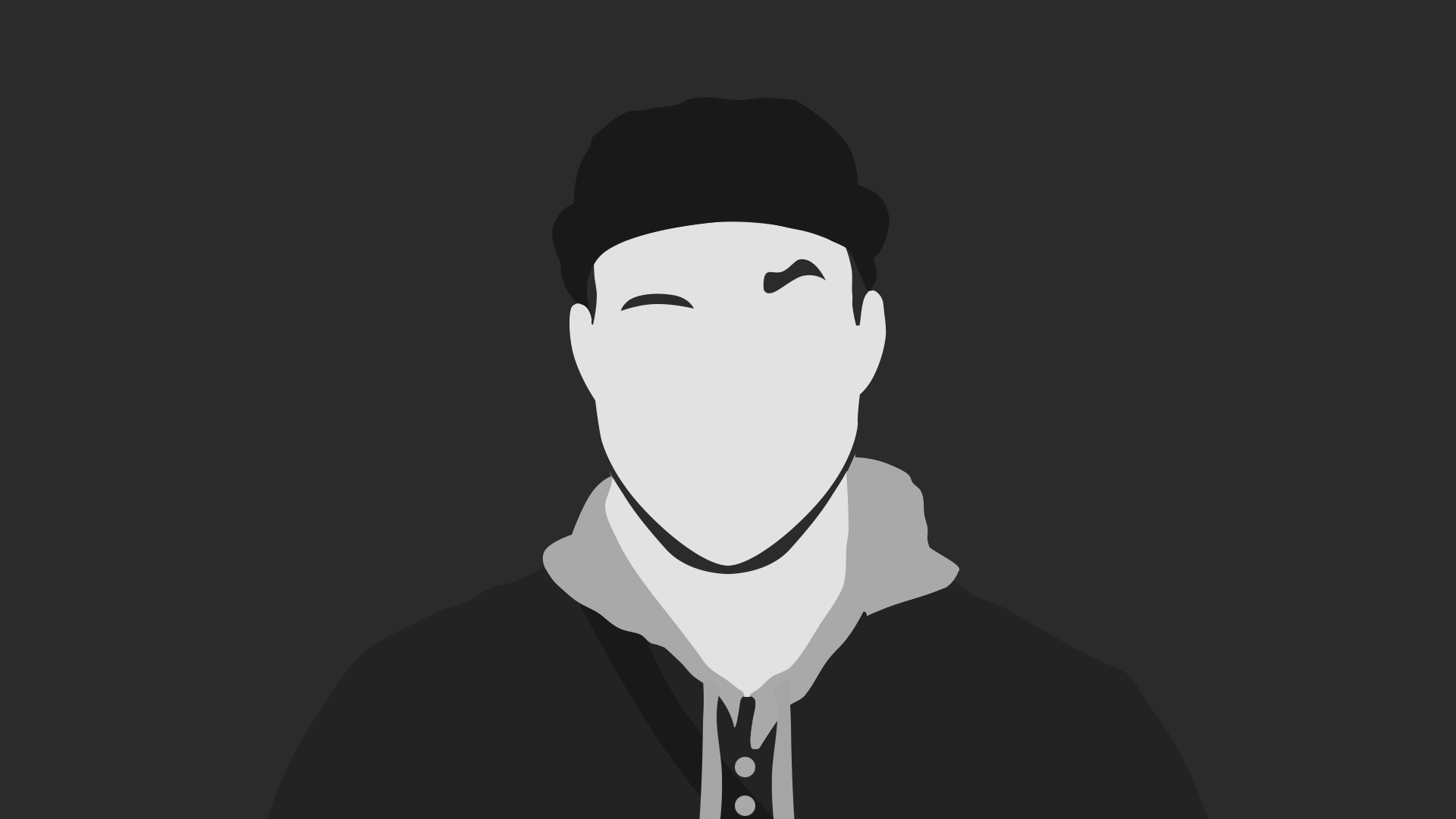 Minimalism Gray Sad School Jacket Smoking Artwork Simple Background Dark Riddim Dubstep Bukez Finezt 1920x1080