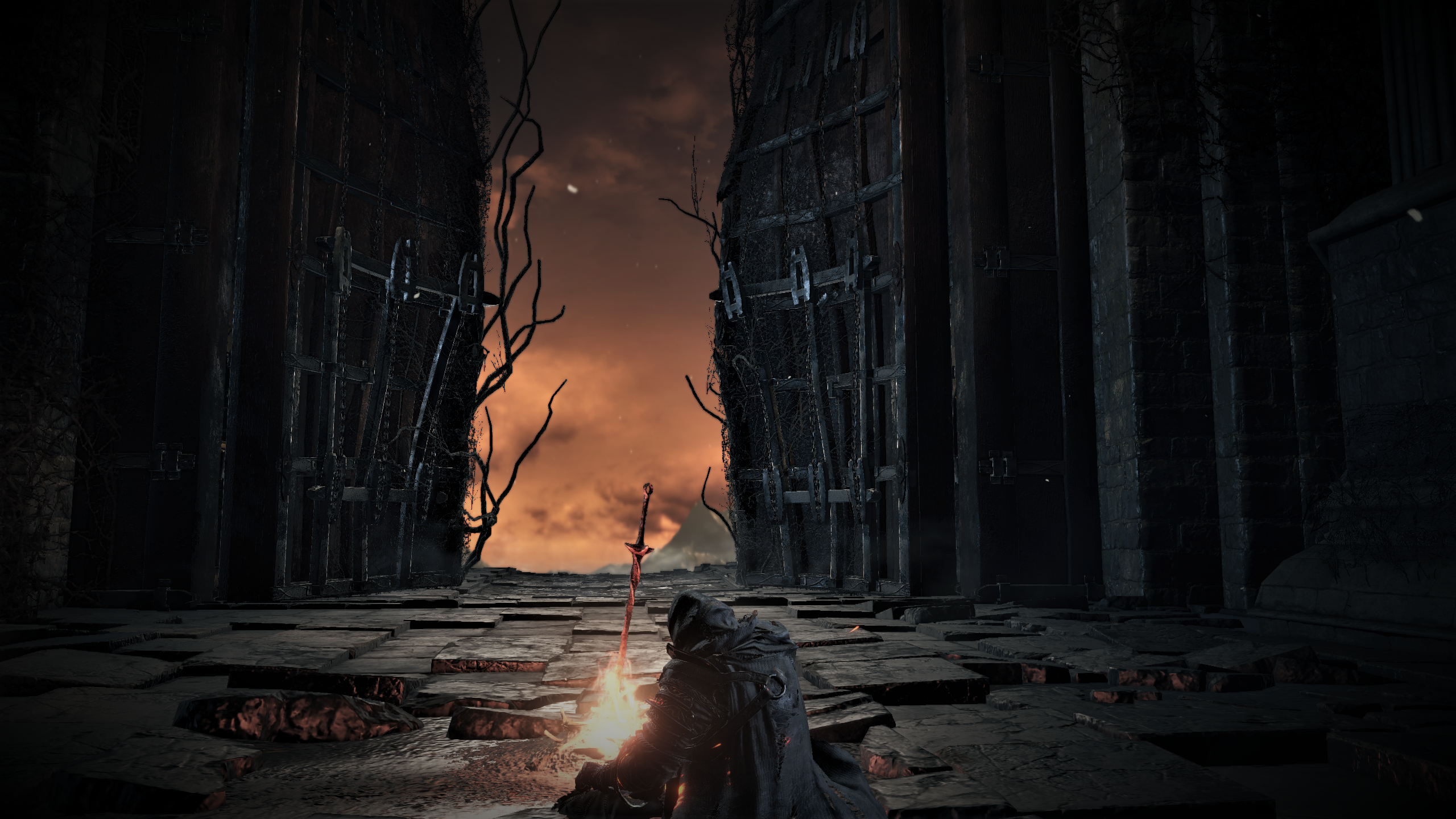 Dark Souls Dark Souls Iii Bonfires Vignette Video Games 2560x1440