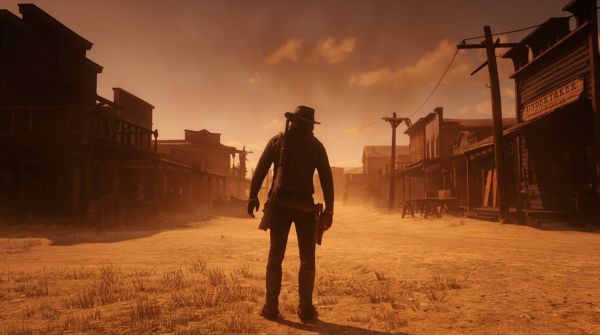 Red Dead Redemption 2 Arthur Morgan Outlaws Valentine Town 1920x1072