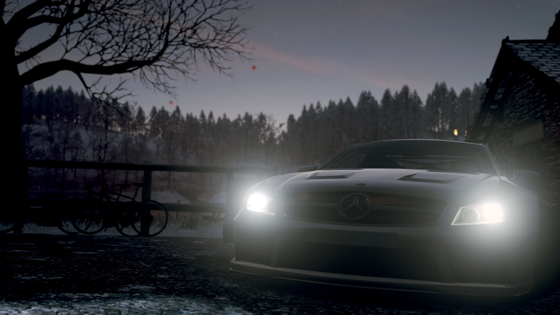 Forza Forza Horizon 4 Car Mercedes AMG Headlight Beams Video Games Screen Shot 1920x1080