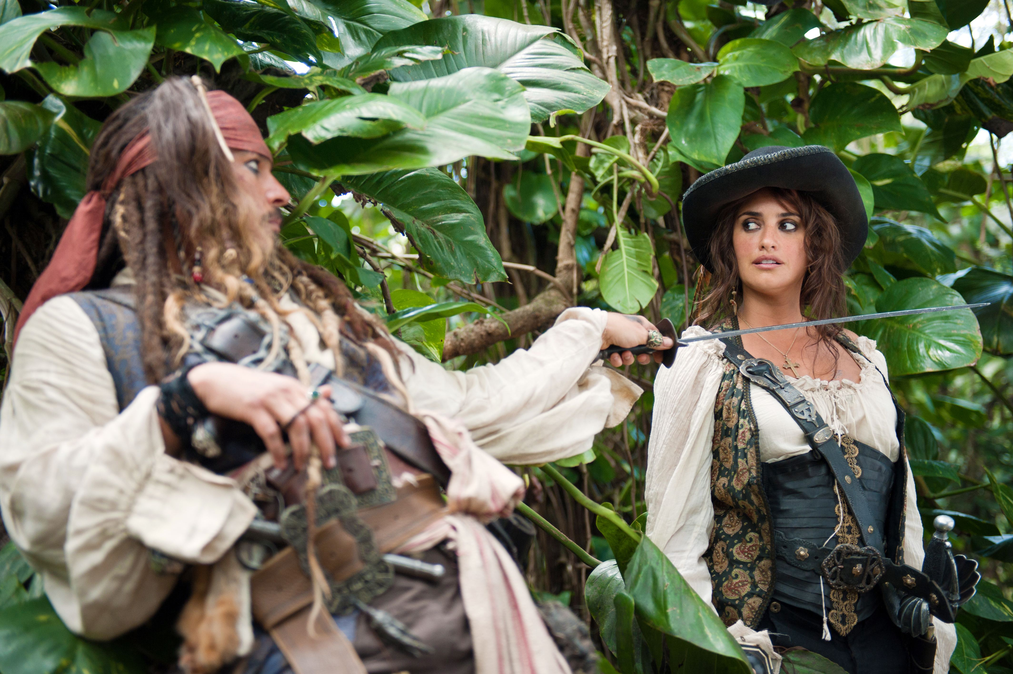 Jack Sparrow Johnny Depp Angelica Teach Penelope Cruz 4256x2832
