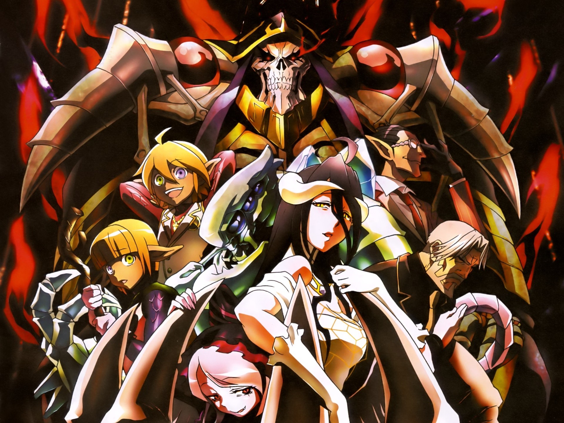 Overlord Anime Albedo OverLord Anime Scanned Image Ainz Ooal Gown Aura Bella Fiora Overlord Mare Bel 1920x1440