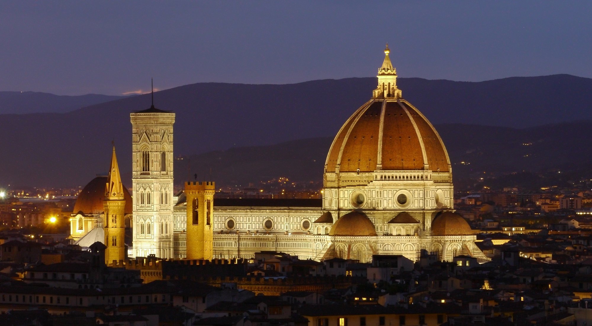Florence Cathedral Cathedral Florence Italy Night 2000x1102