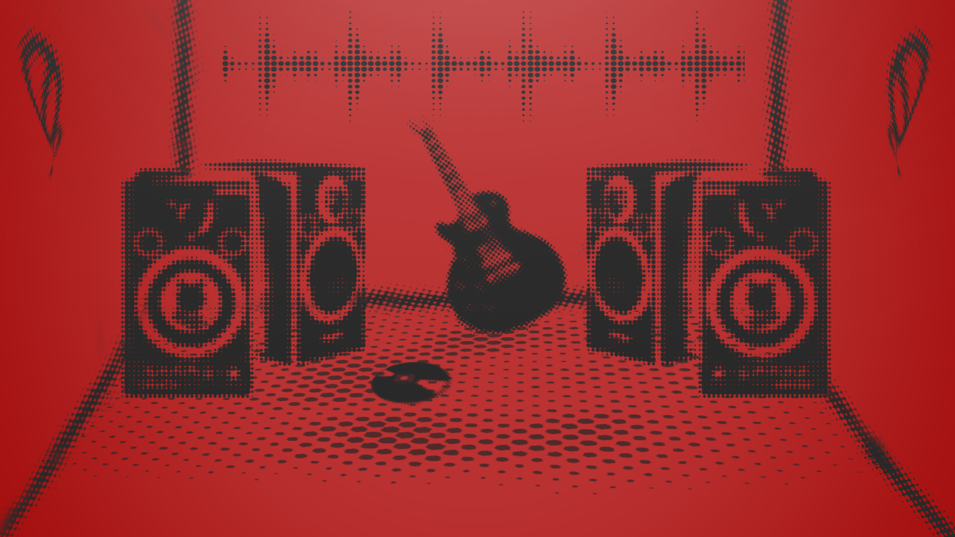 Studios Music Is Life Music Guitar Electric Guitar Bass Guitars Red Black 1920x1080